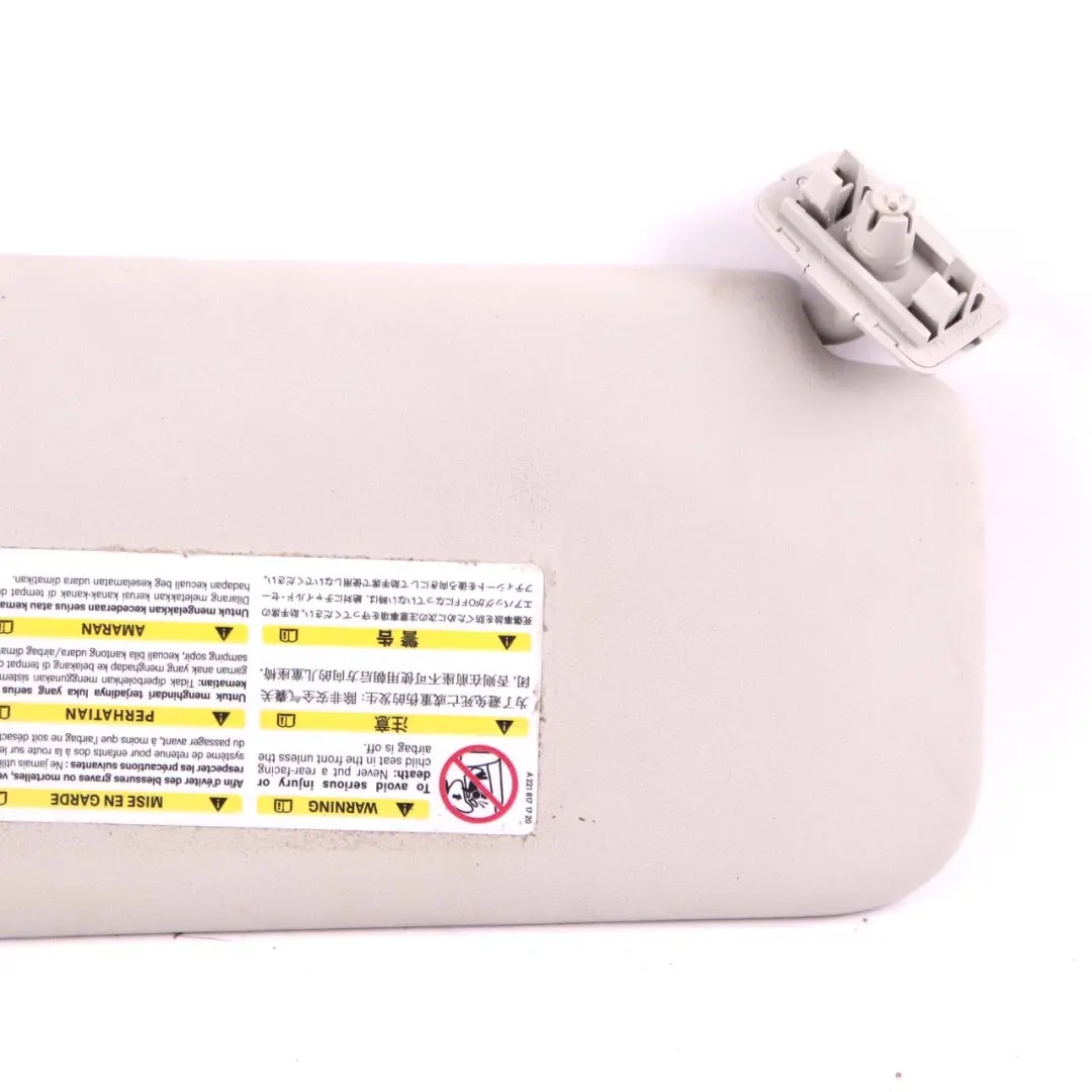 Sonnenblende Abdeckung Links Trimmen Panel Grau für Mercedes W169 W245 mit Teilenummer A1698100310 Mercedes W169 W245 Sonnenblende Abdeckung Links Trimmen Panel Grau - SKU A1698100310-1 - Teilenummer A1698100310