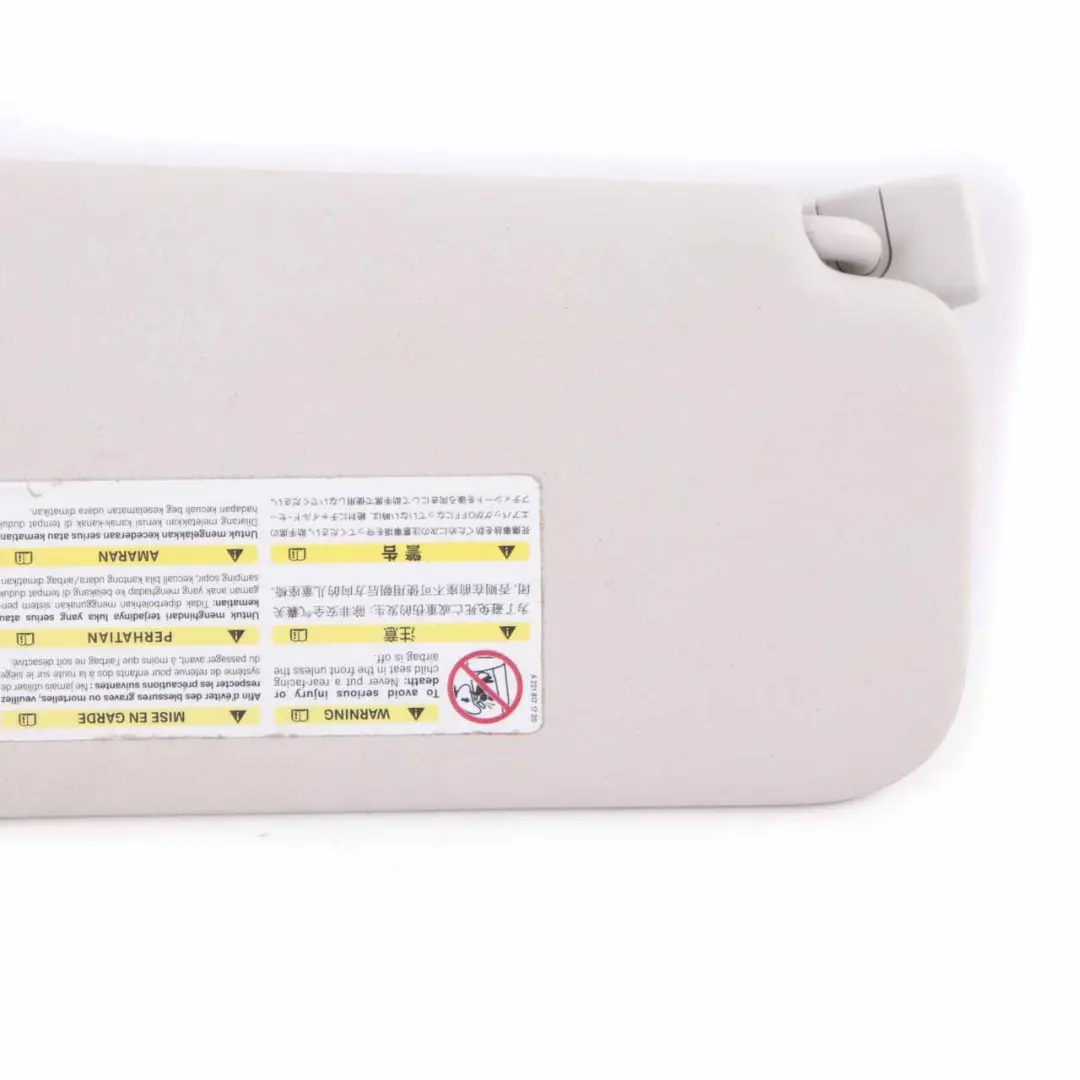  Parasol Mercedes W169 W245 Cubierta Izquierda Panel Gris - SKU A1698100310-2 - Número de pieza A1698100310