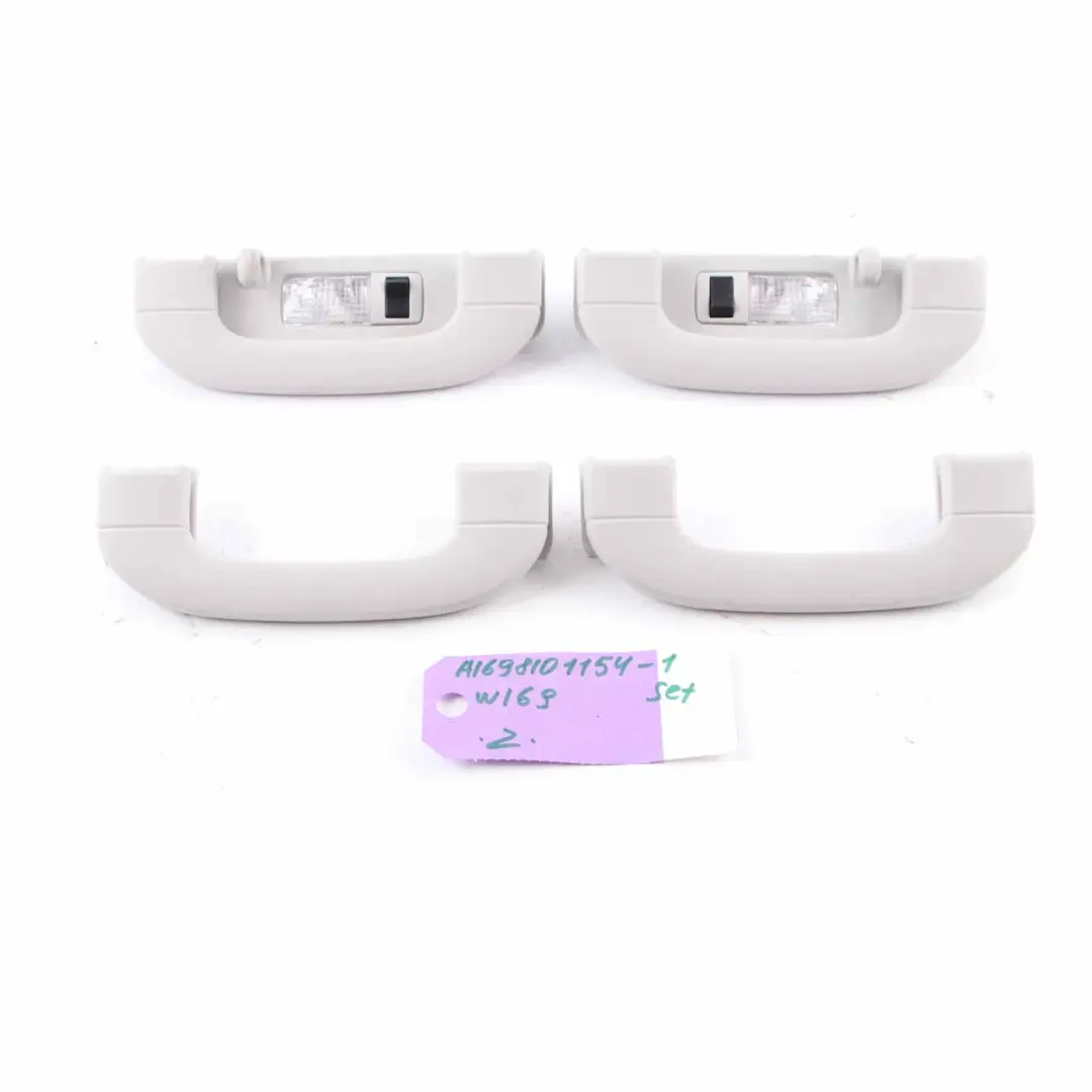 Mercedes W169 W245 Hinten Links Haltegriff Angstgriff Set Grau - SKU A1698101154-1 - Teilenummer A1698101154