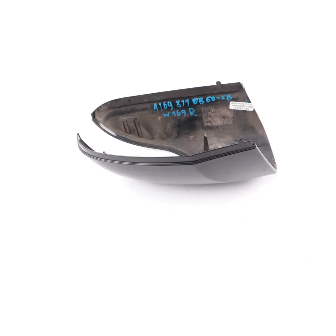 Wing Mirror Cover Mercedes W169 W245 Right O/S Cap Kosmos Cosmic Black - 191 to with Part number A1698110860 Wing Mirror Cover Mercedes W169 W245 Right O/S Cap Kosmos Cosmic Black - 191 - SKU A1698110860-KB - Part number A1698110860