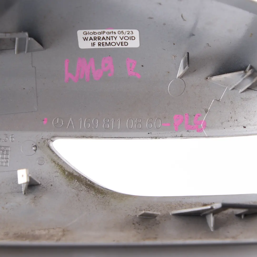 Cubierta Espejo Ala Mercedes W169 W245 Derecha Gorra Polar Plata - SKU A1698110860-PLS - Número de pieza A1698110860