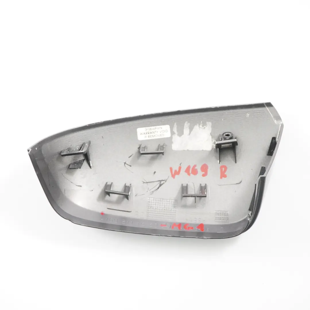  Carcasa Espejo Mercedes W169 W245 Derecha Carcasa Aleta Gris Montaña - SKU A1698111660-MG1 - Número de pieza A1698111660