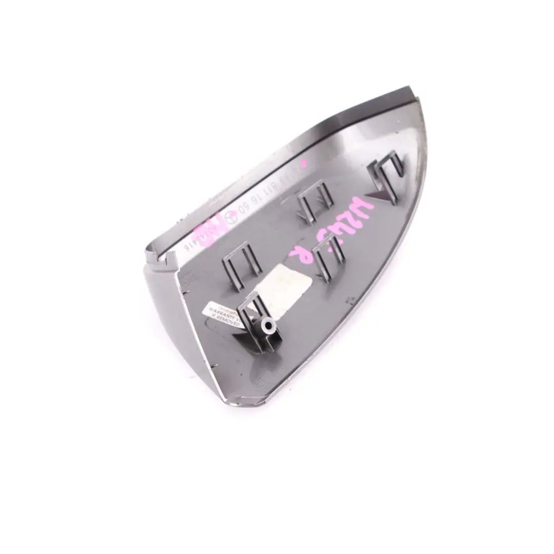  Mirror Cover Mercedes W169 W245 Rechts O/S Wing Housing Mountain Grey - SKU A1698111660-MG - Part number A1698111660