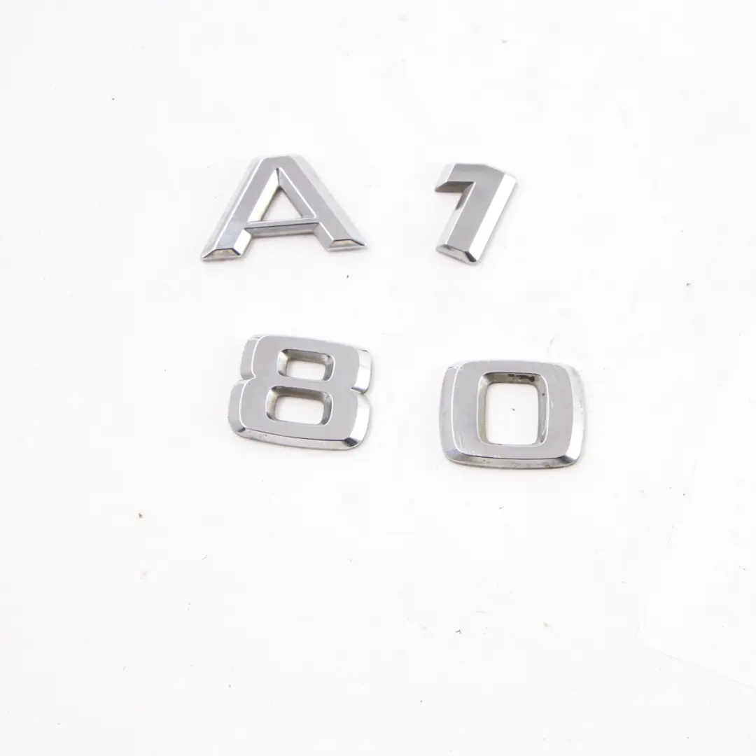 Trunk Tailgate Adhered Emblem Lettering A180 to Mercedes W169 Rear with Part number A1698170815 Mercedes W169 Rear Trunk Tailgate Adhered Emblem Lettering A180 - SKU A1698170815 - Part number A1698170815