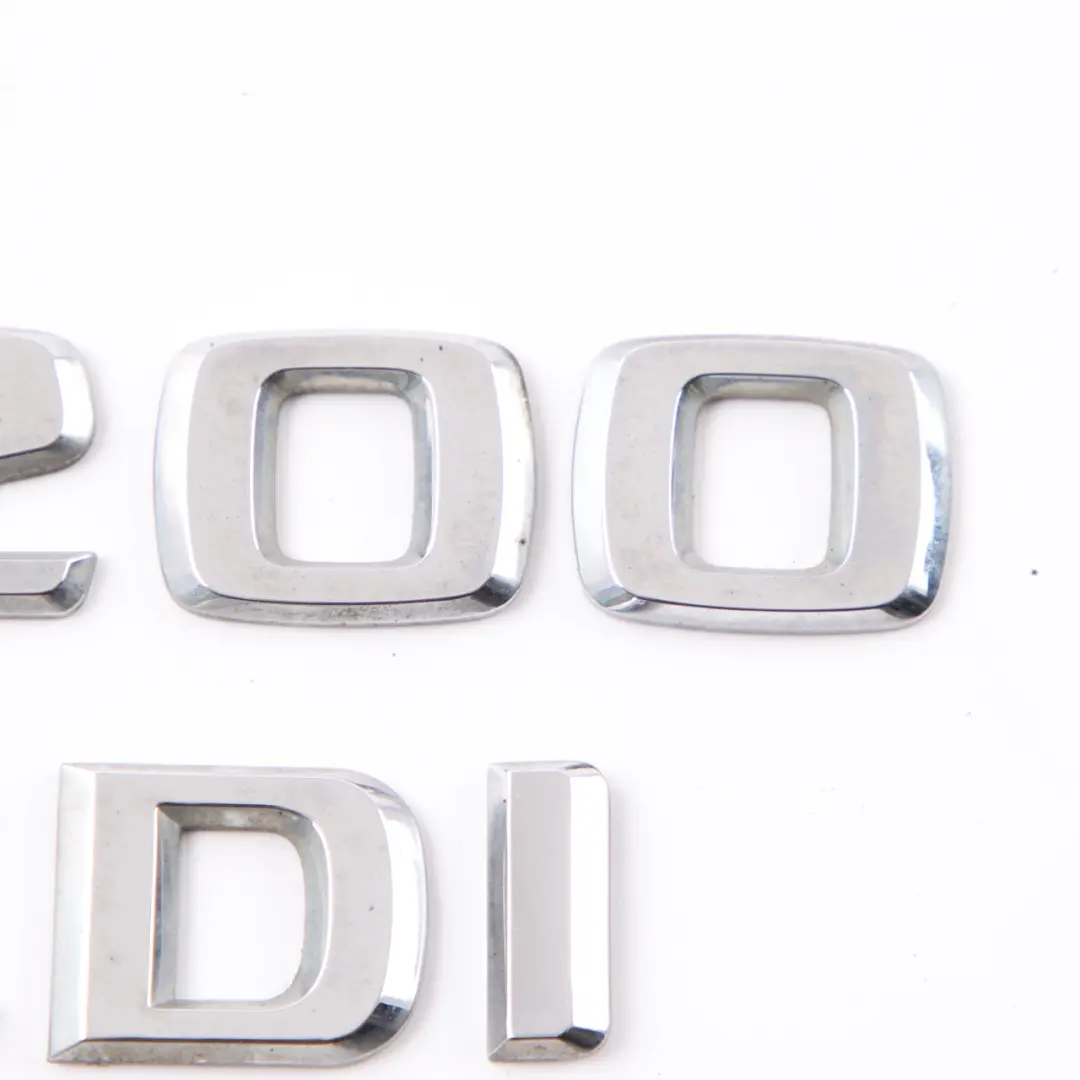 Lettering Emblem B200 CDI Rear Boot Trunk Tailgate Adhered to Mercedes W245 with Part number A1698171315 Mercedes W245 Lettering Emblem B200 CDI Rear Boot Trunk Tailgate Adhered - SKU A1698171315-1 - Part number A1698171315