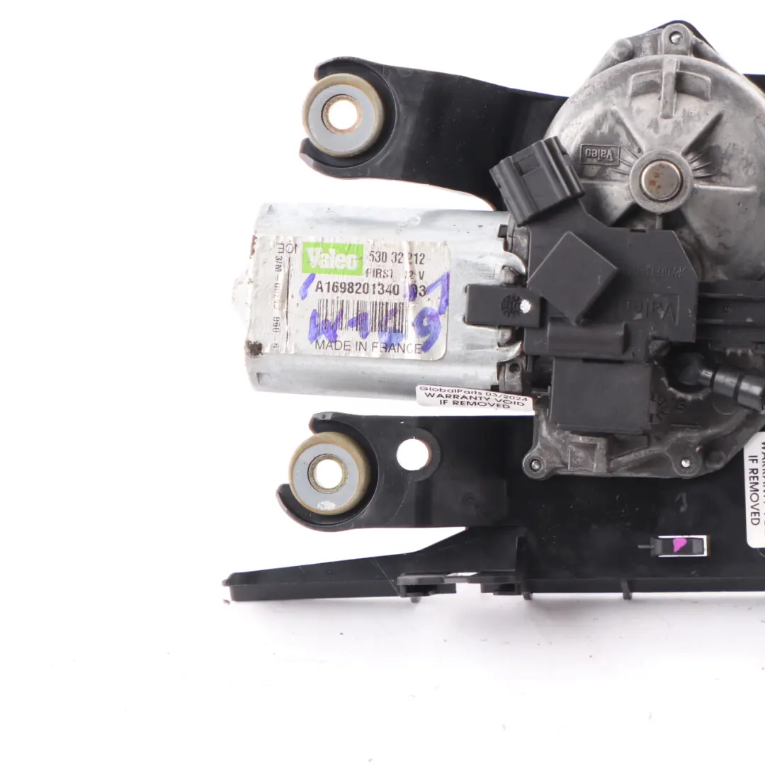 limpiaparabrisas trasero Mercedes W169 Maletero Portón trasero para Motor con número de pieza A1698201340 Motor limpiaparabrisas trasero Mercedes W169 Maletero Portón trasero - SKU A1698201340-1 - Número de pieza A1698201340