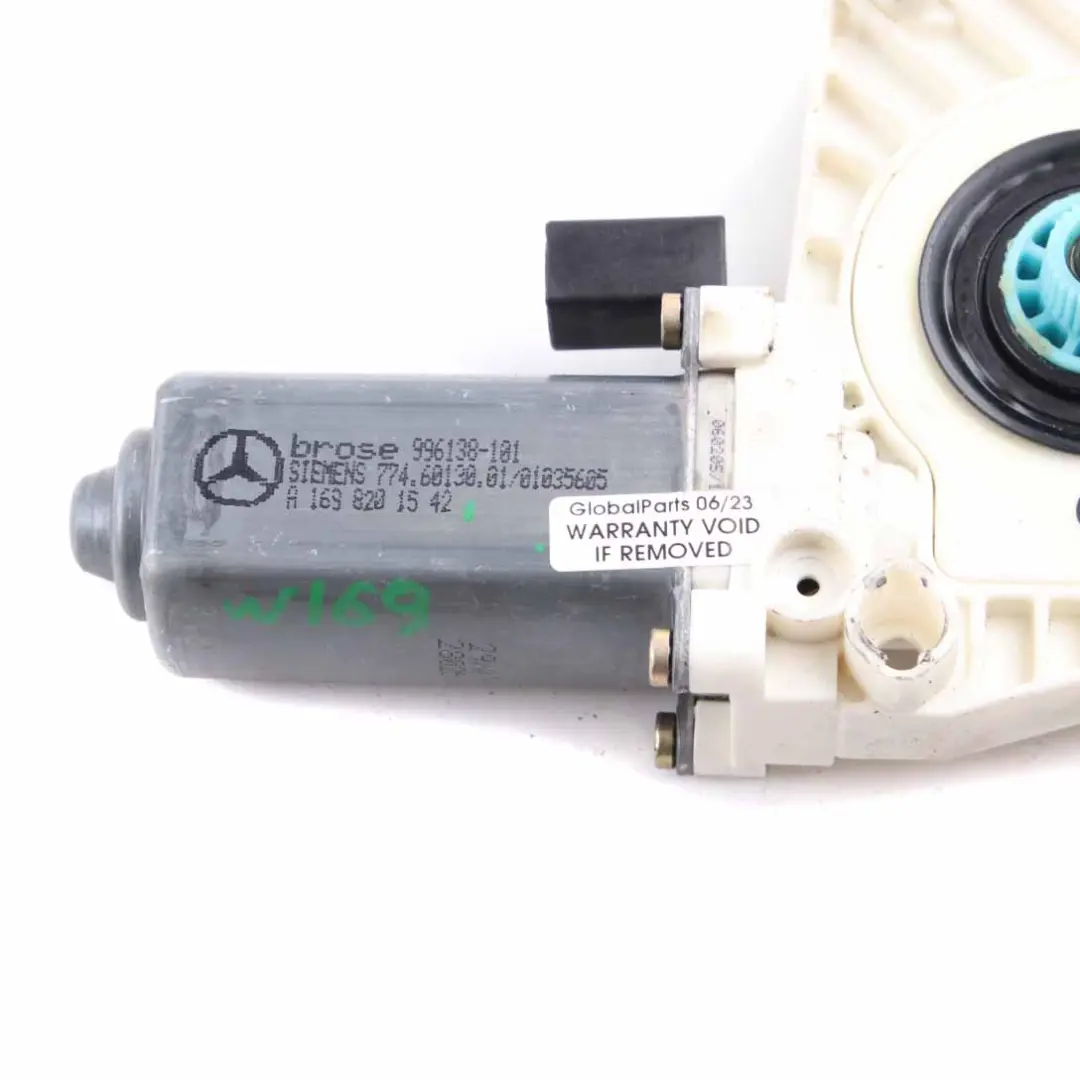 Lifter Motor Mercedes W169 W245 Front Left N/S Window Regulator - SKU A1698201542 - Part number A1698201542