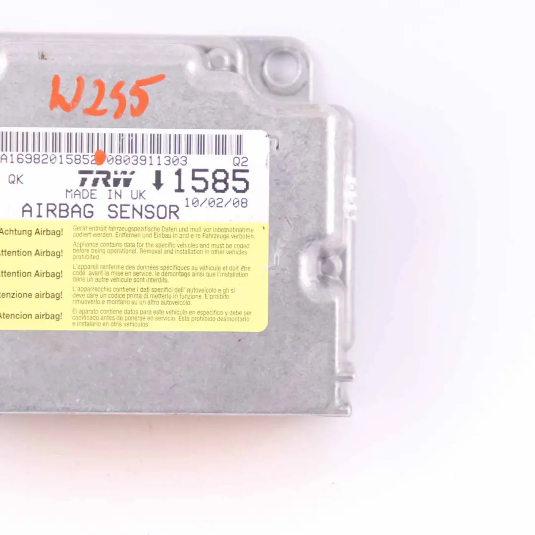 ECU Unità Di Controllo Sensore Modulo Aria per Mercedes W245 con numero di parte A1698201585 Mercedes W245 ECU Unità Di Controllo Sensore Modulo Aria - SKU A1698201585 - Numero di parte A1698201585