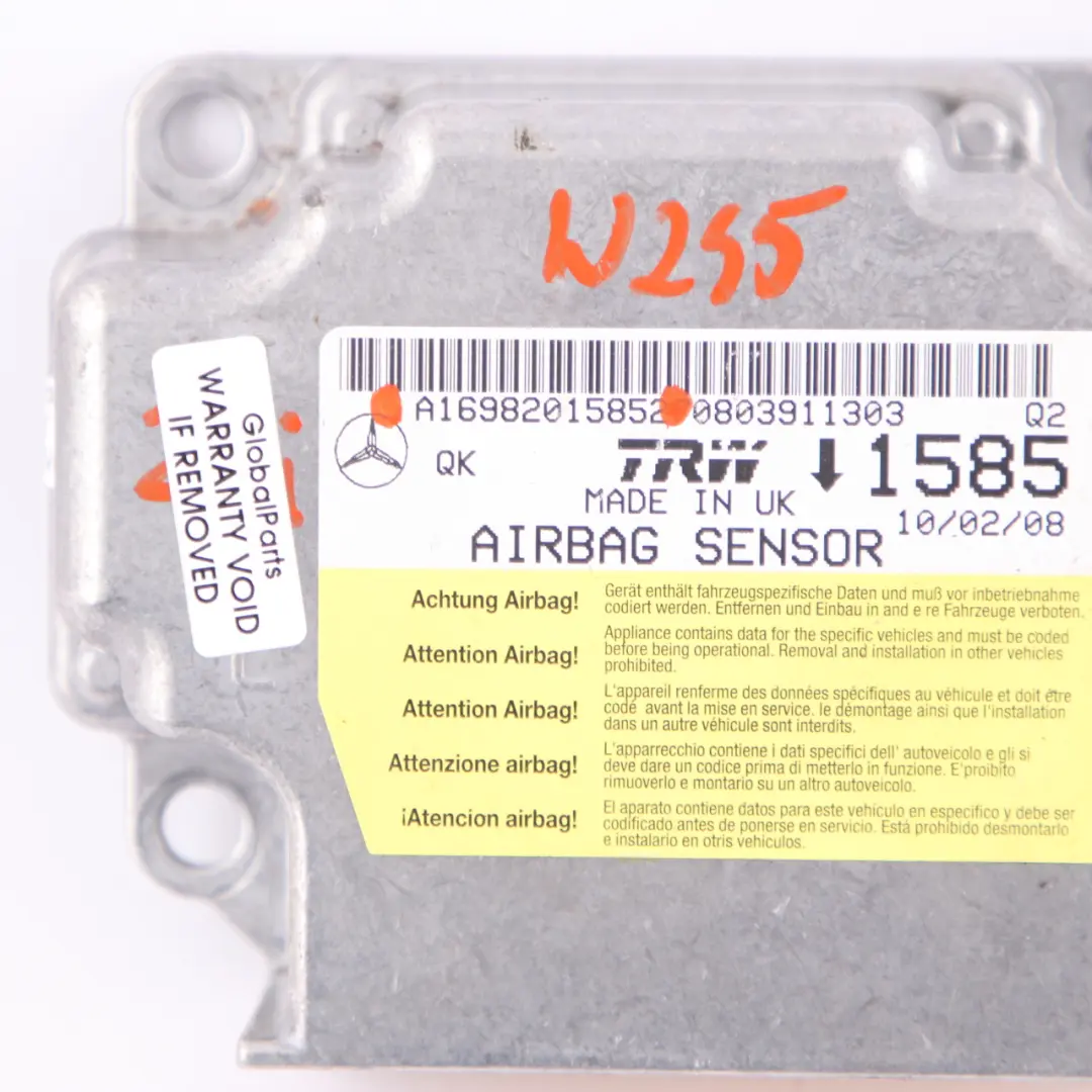 Mercedes W245 ECU Control Unit Sensor Air Module - SKU A1698201585 - Part number A1698201585