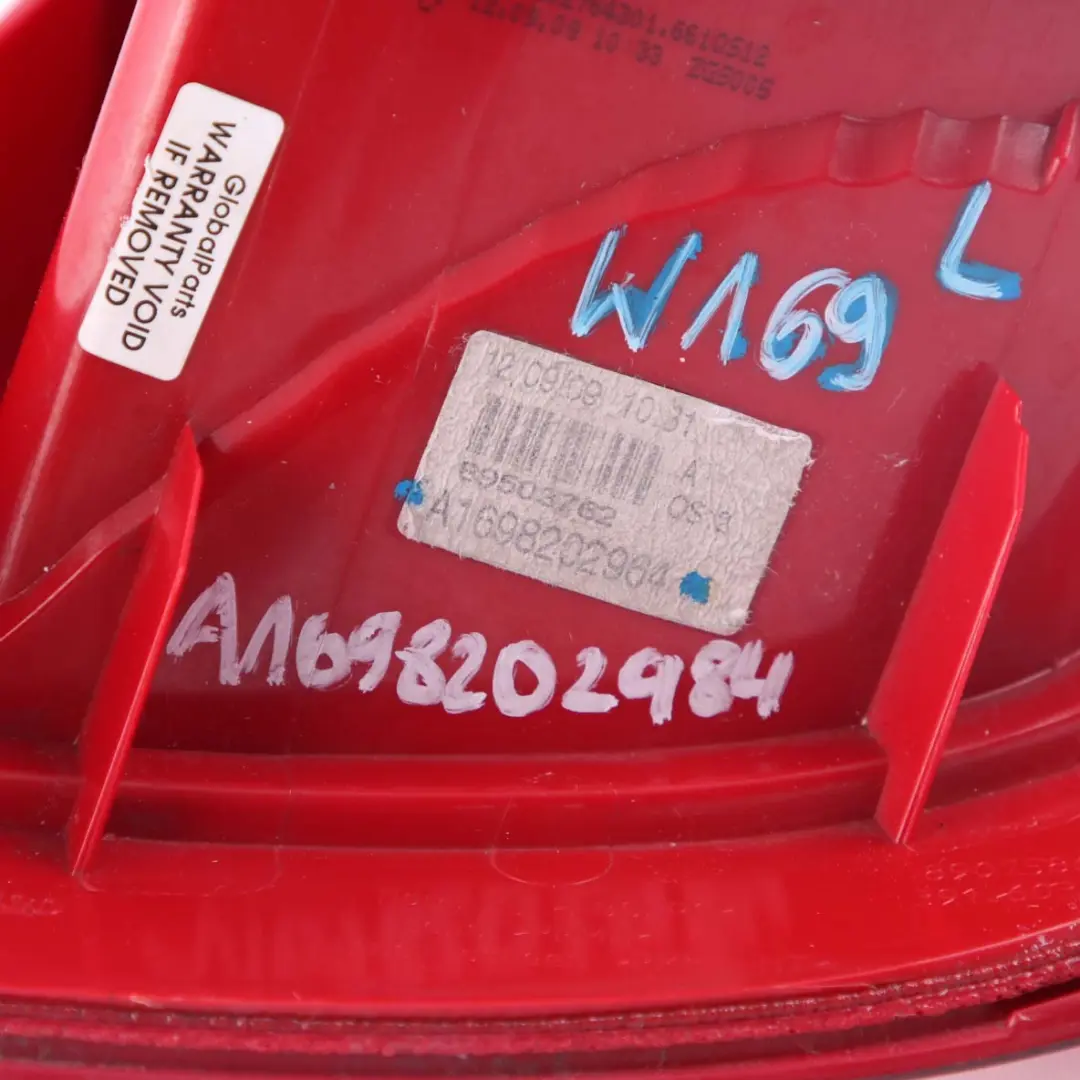  Mercedes-Benz A-Class W169 Rear Left N/S Tail Light Lamp Side Panel - SKU A1698202964 - Part number A1698202964