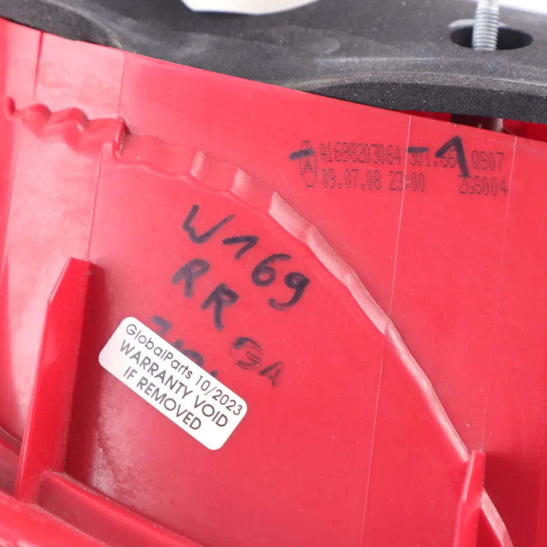 Right O/S Tail Light Lamp Side Panel to Mercedes W169 Rear with Part number A1698203064 Mercedes W169 Rear Right O/S Tail Light Lamp Side Panel - SKU A1698203064-1 - Part number A1698203064
