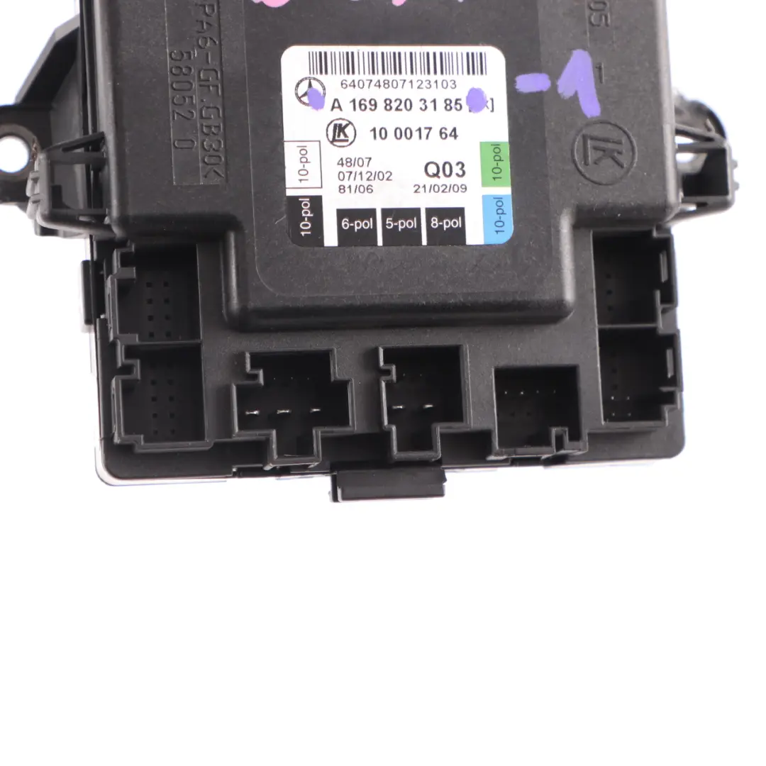  Door Module Mercedes W169 W245 Control Unit Rear Left N/S ECU - SKU A1698203185-1 - Part number A1698203185