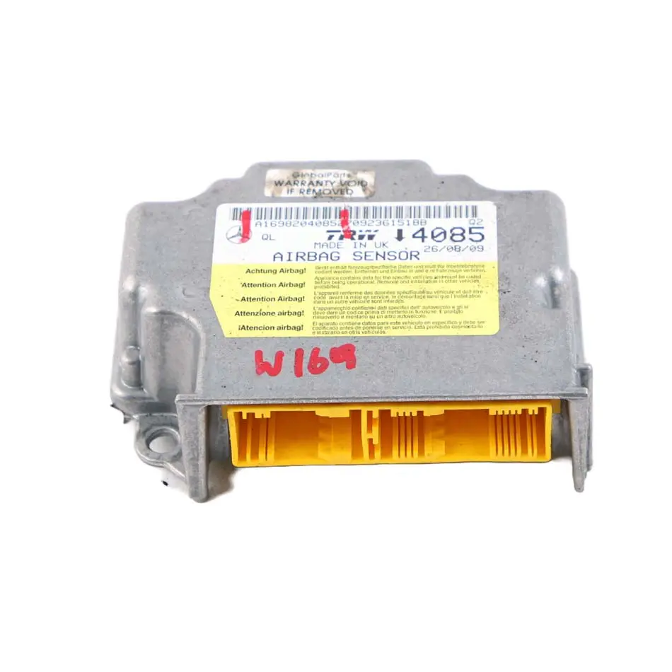 Moduł Sensor Poduszek Powietrznych Airbag do Mercedes W169 W245 o numerze A1698204085 Mercedes W169 W245 Moduł Sensor Poduszek Powietrznych Airbag - SKU A1698204085 - Numer Części A1698204085