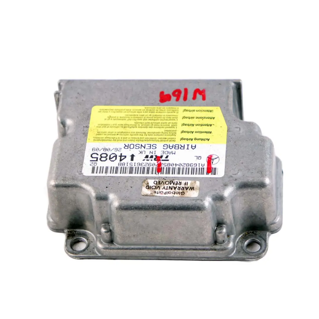 Mercedes W169 W245 Moduł Sensor Poduszek Powietrznych Airbag - SKU A1698204085 - Numer Części A1698204085