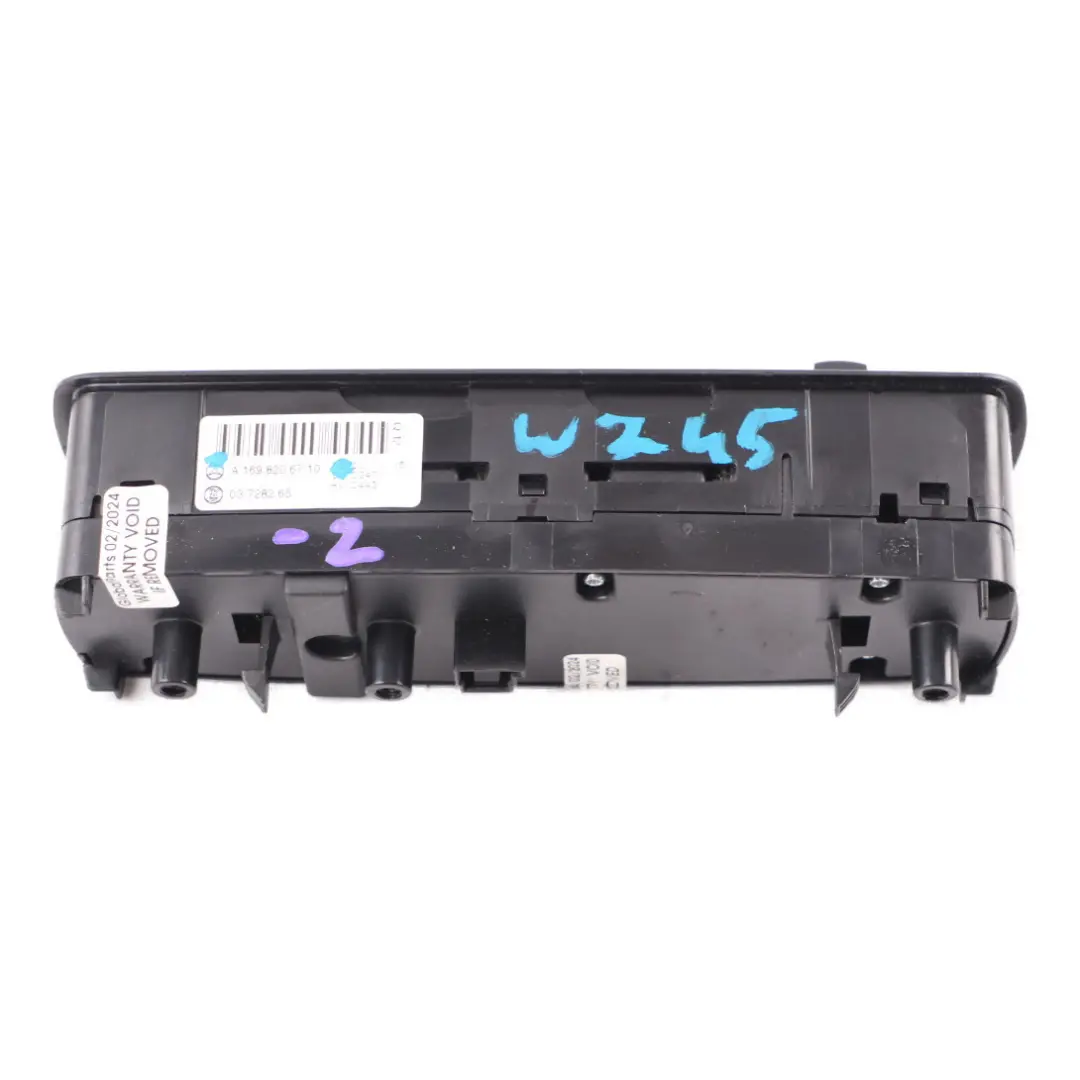 Window Switch Mercedes W169 W245 Driver Side Front Door Button to with Part number A1698206710 Window Switch Mercedes W169 W245 Driver Side Front Door Button - SKU A1698206710-2 - Part number A1698206710