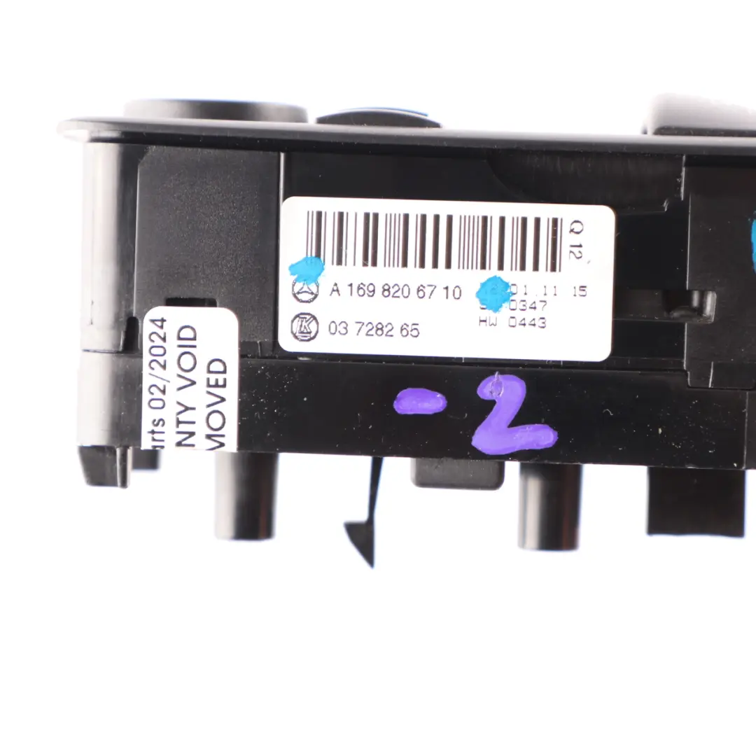  Window Switch Mercedes W169 W245 Driver Side Front Door Button - SKU A1698206710-2 - Part number A1698206710