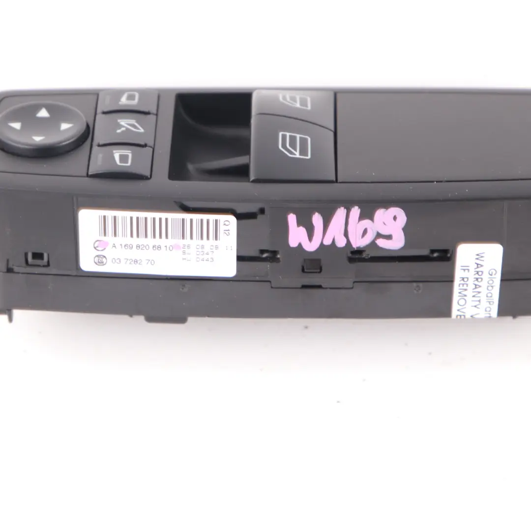  Window Switch Mercedes W169 W245 Driver Door Side Front Button - SKU A1698206810 - Part number A1698206810