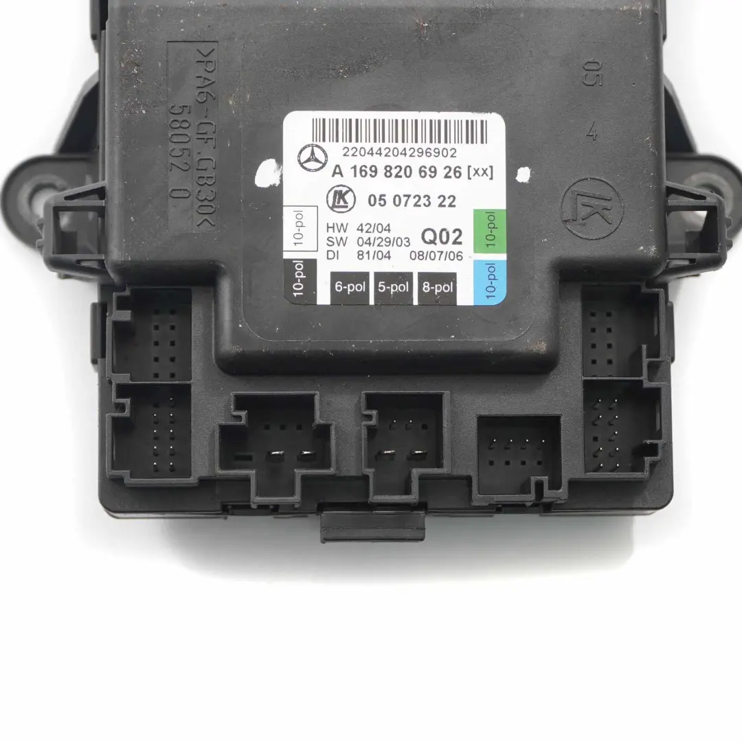  Door Module Mercedes W169 W245 Front Left N/S Control Unit - SKU A1698206926 - Part number A1698206926