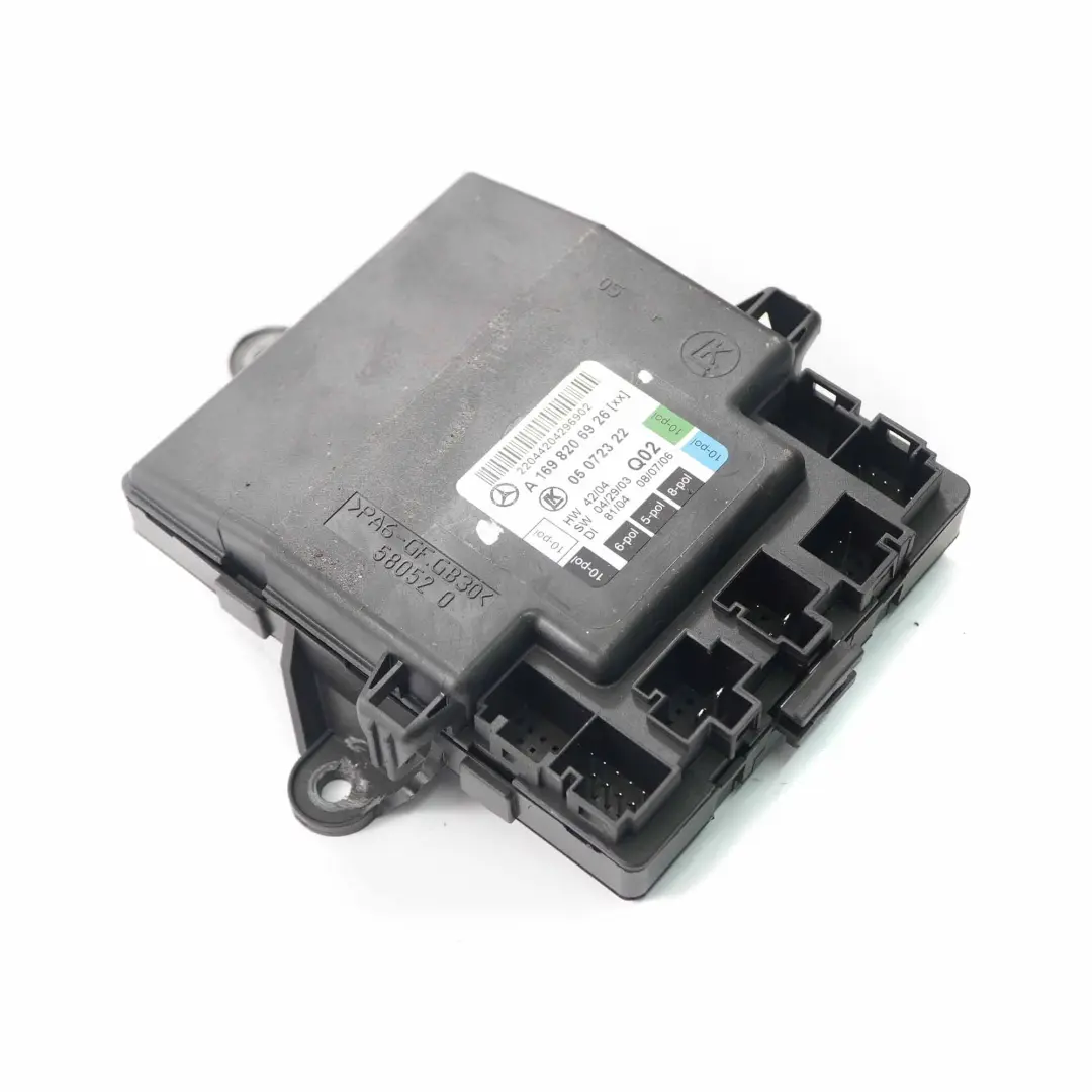  Modulo porta Mercedes W169 W245 anteriore sinistro Unità controllo - SKU A1698206926 - Numero di parte A1698206926