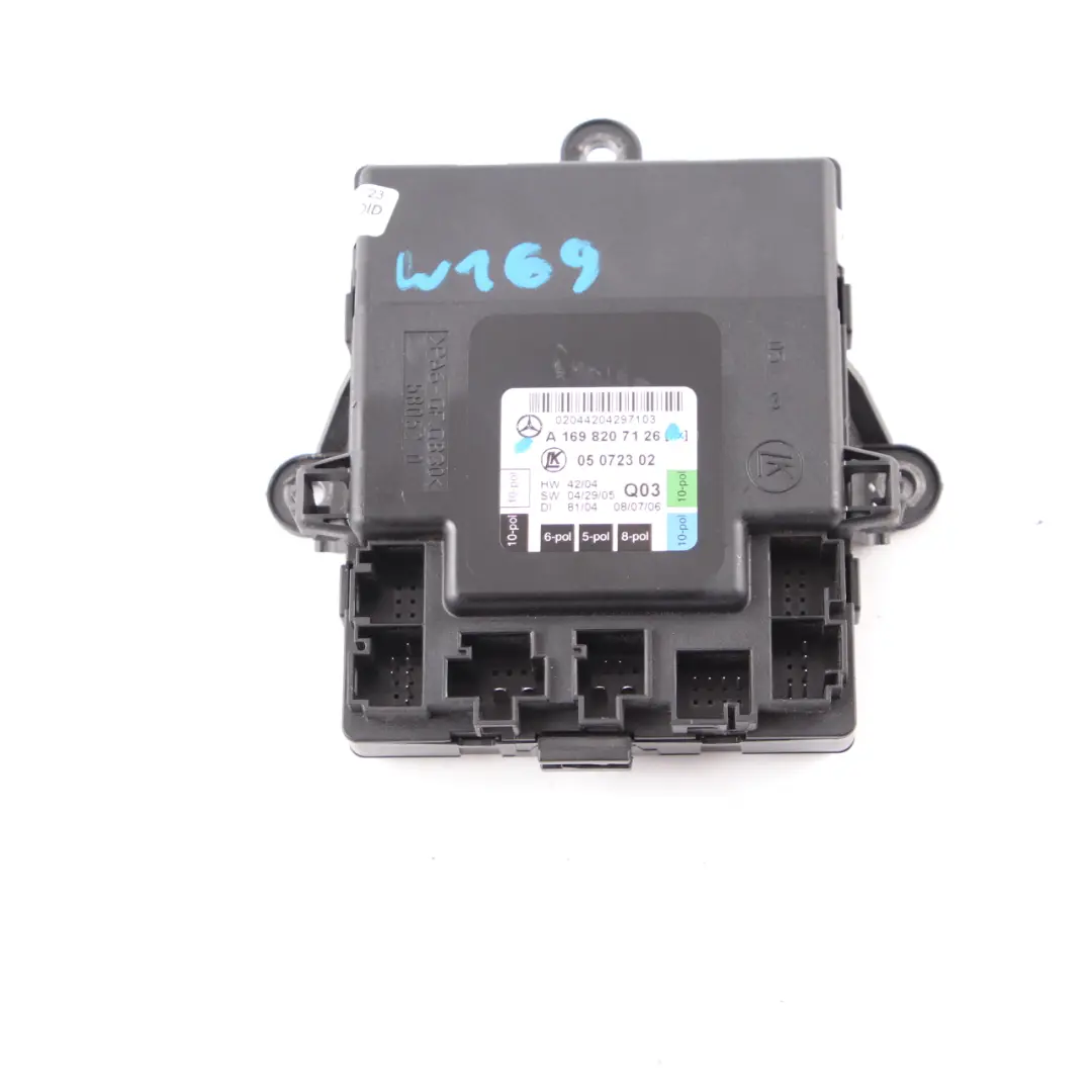  Door Module Mercedes W169 W245 Front Left N/S Control Unit - SKU A1698207126 - Part number A1698207126