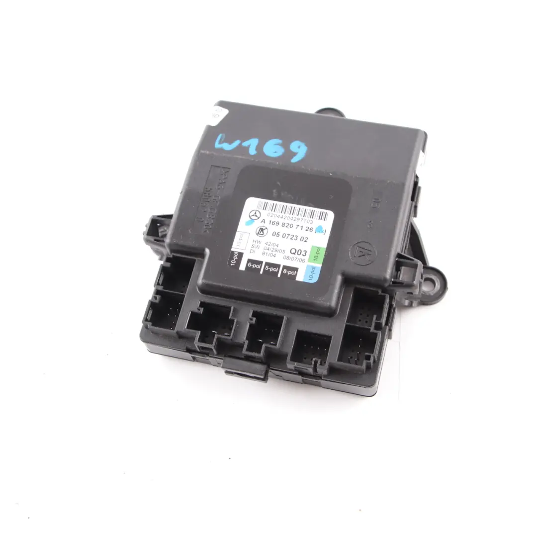 Door Module Mercedes W169 W245 Front Left N/S Control Unit to with Part number A1698207126 Door Module Mercedes W169 W245 Front Left N/S Control Unit - SKU A1698207126 - Part number A1698207126