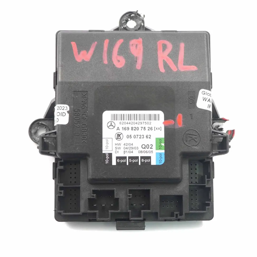 Unité de contrôle des portes arrière gauche pour Mercedes W169 W245 à propos du numéro de pièce A1698207526 Mercedes W169 W245 Unité de contrôle des portes arrière gauche - SKU A1698207526-1 - Numéro de pièce A1698207526