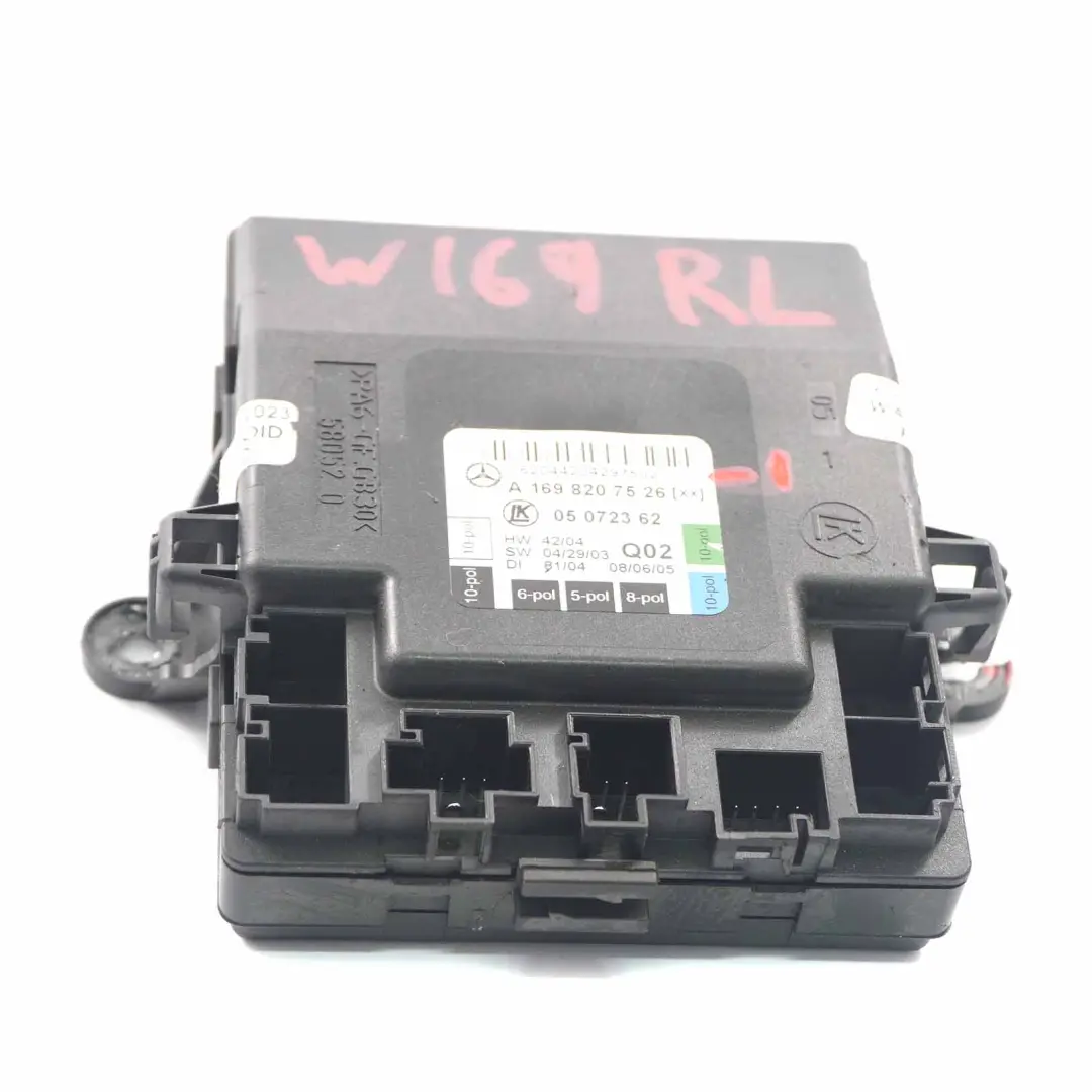 Mercedes W169 W245 Door Control Unit Left N/S Rear - SKU A1698207526-1 - Part number A1698207526