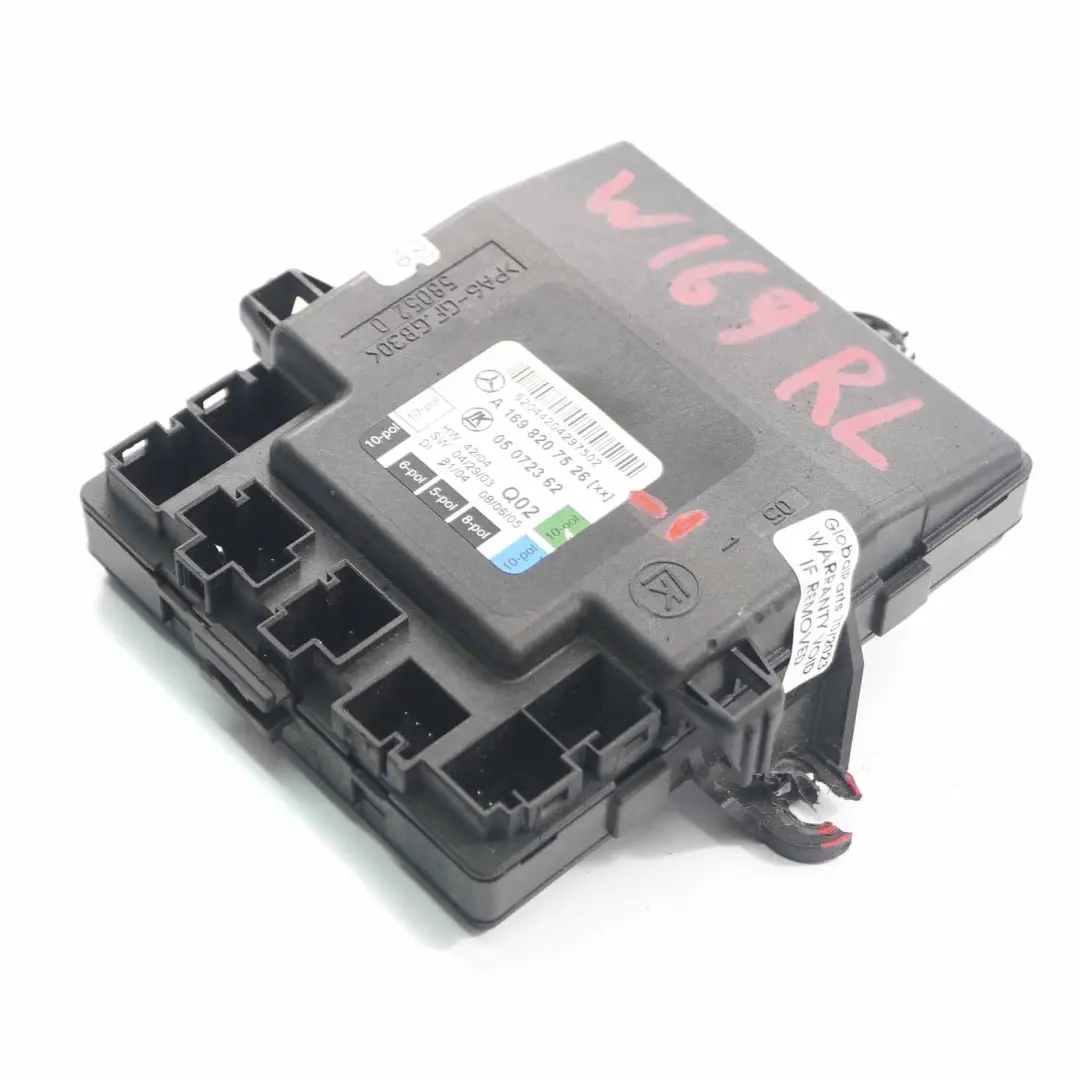 Mercedes W169 W245 Unidad de control de la puerta trasera izquierda - SKU A1698207526-1 - Número de pieza A1698207526