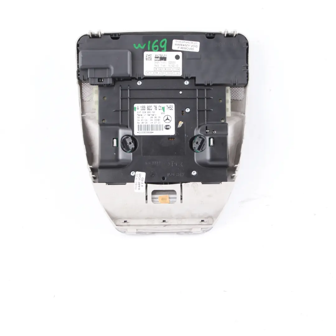 Mercedes W169 W245 Roof Light Reading Lamp Interior Switch Panel - SKU A1698207801 - Part number A1698207801