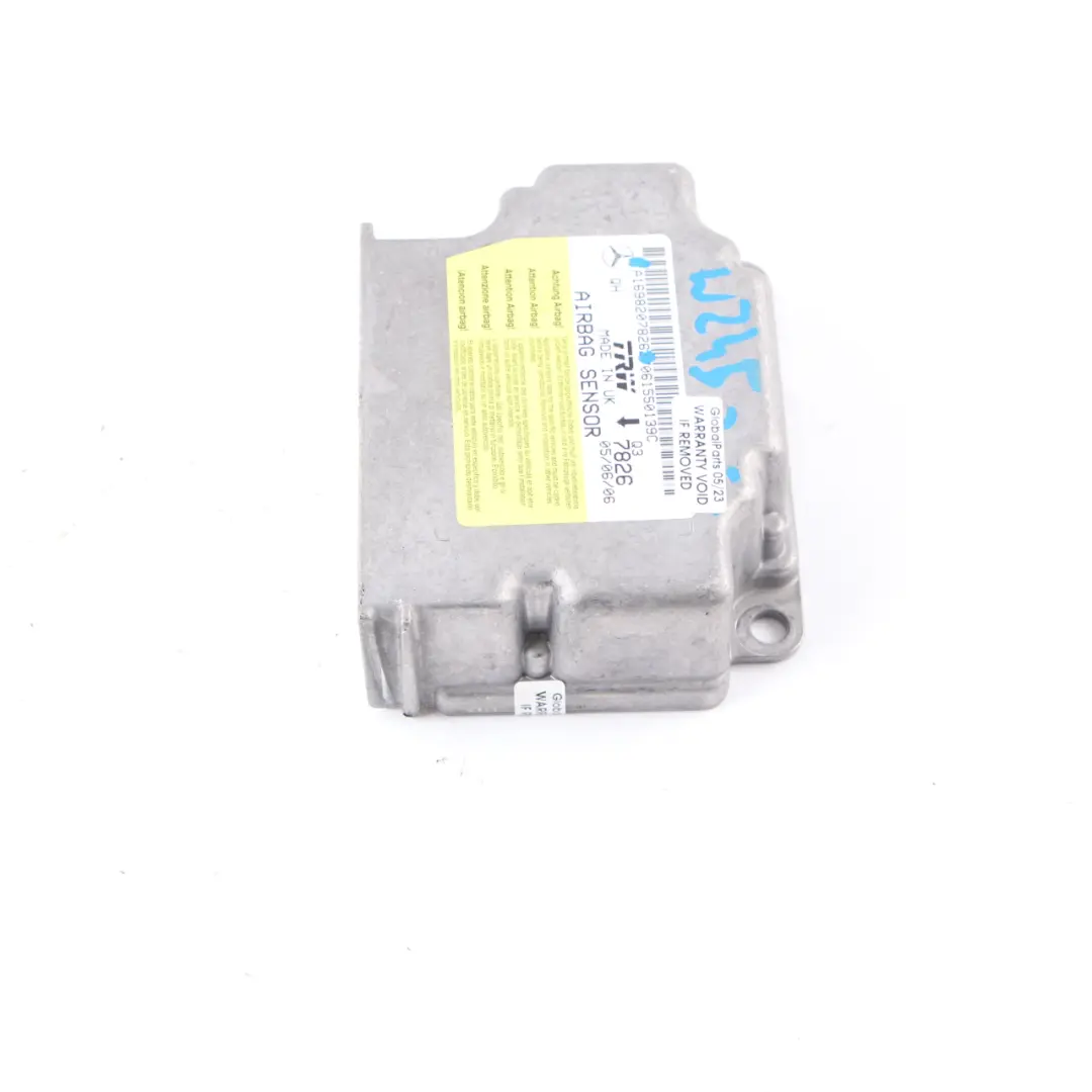  Airbag Module Mercedes W169 W245 Air Bag Sensor Control Unit ECU - SKU A1698207826 - Part number A1698207826
