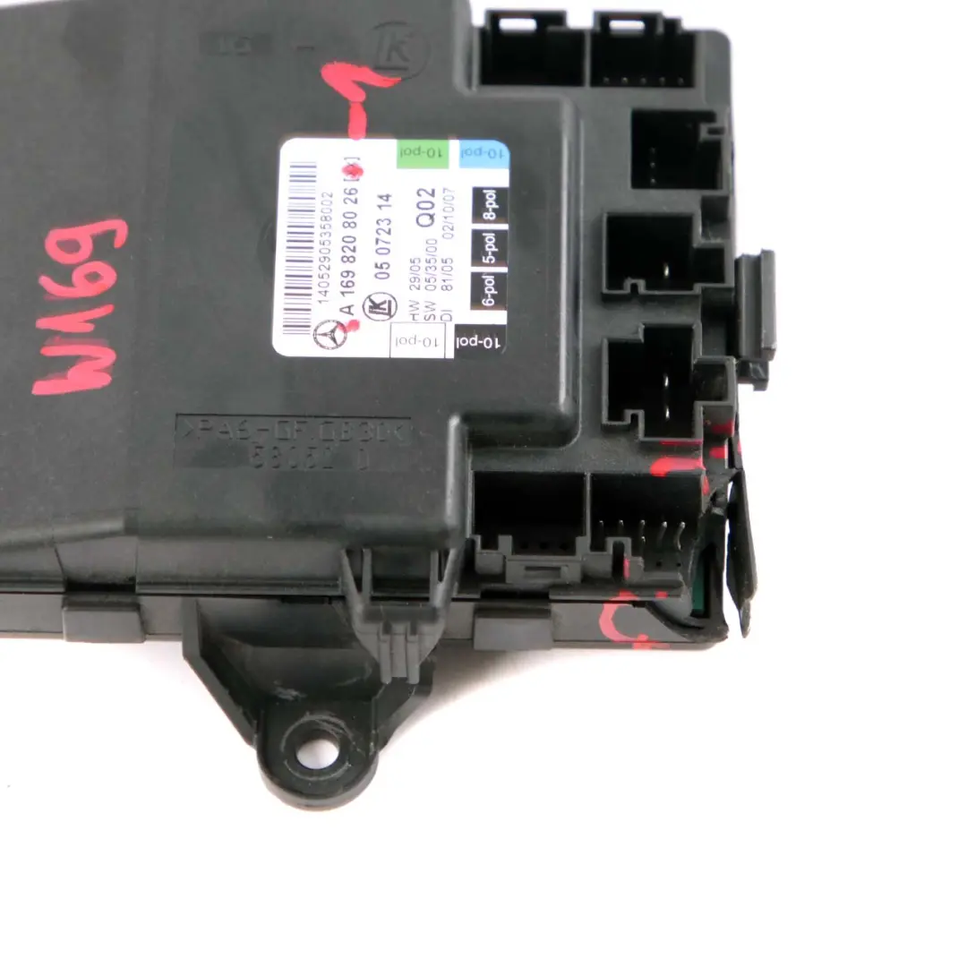 Door Control Module Front Right O/S to Mercedes W169 with Part number A1698208026 Mercedes W169 Door Control Module Front Right O/S - SKU A1698208026-1 - Part number A1698208026