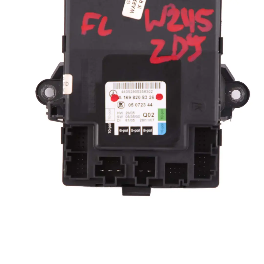  Mercedes-Benz W169 W245 Door Module Front Left N/S Control Unit - SKU A1698208326 - Part number A1698208326
