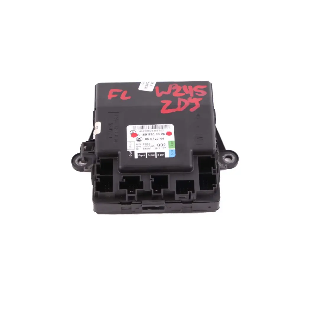  Mercedes-Benz W169 W245 Door Module Front Left N/S Control Unit - SKU A1698208326 - Part number A1698208326