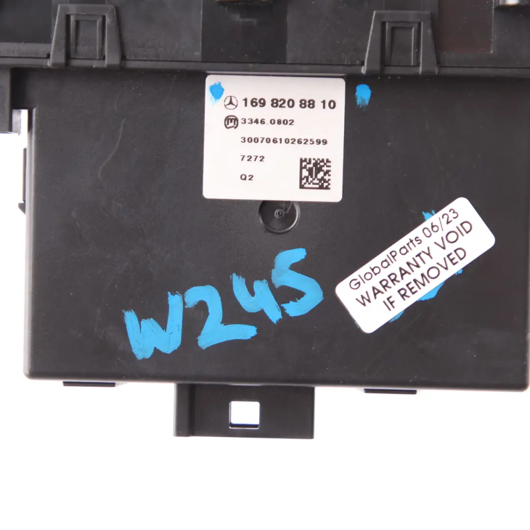 Switch Panel Mercedes W169 W245 Heated Seats Dashboard Control to with Part number A1698208810 Switch Panel Mercedes W169 W245 Heated Seats Dashboard Control - SKU A1698208810 - Part number A1698208810