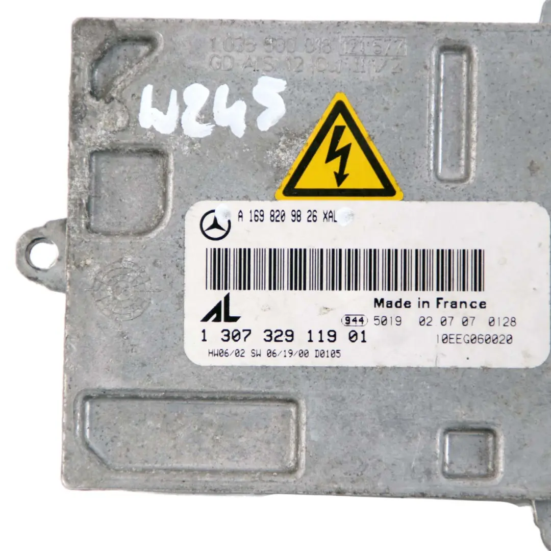  Mercedes-Benz B W245 Xenon Headlight Ballast Control Unit Module - SKU A1698209826 - Part number A1698209826