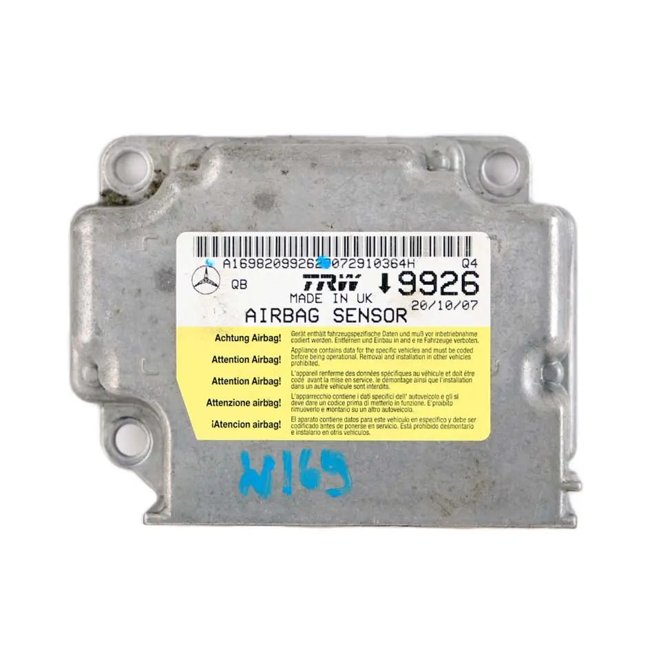 Module De Capteur Mercedes W169 W245 Commande D'Air ECU pour à propos du numéro de pièce A1698209926 Module De Capteur Mercedes W169 W245 Commande D'Air ECU - SKU A1698209926 - Numéro de pièce A1698209926