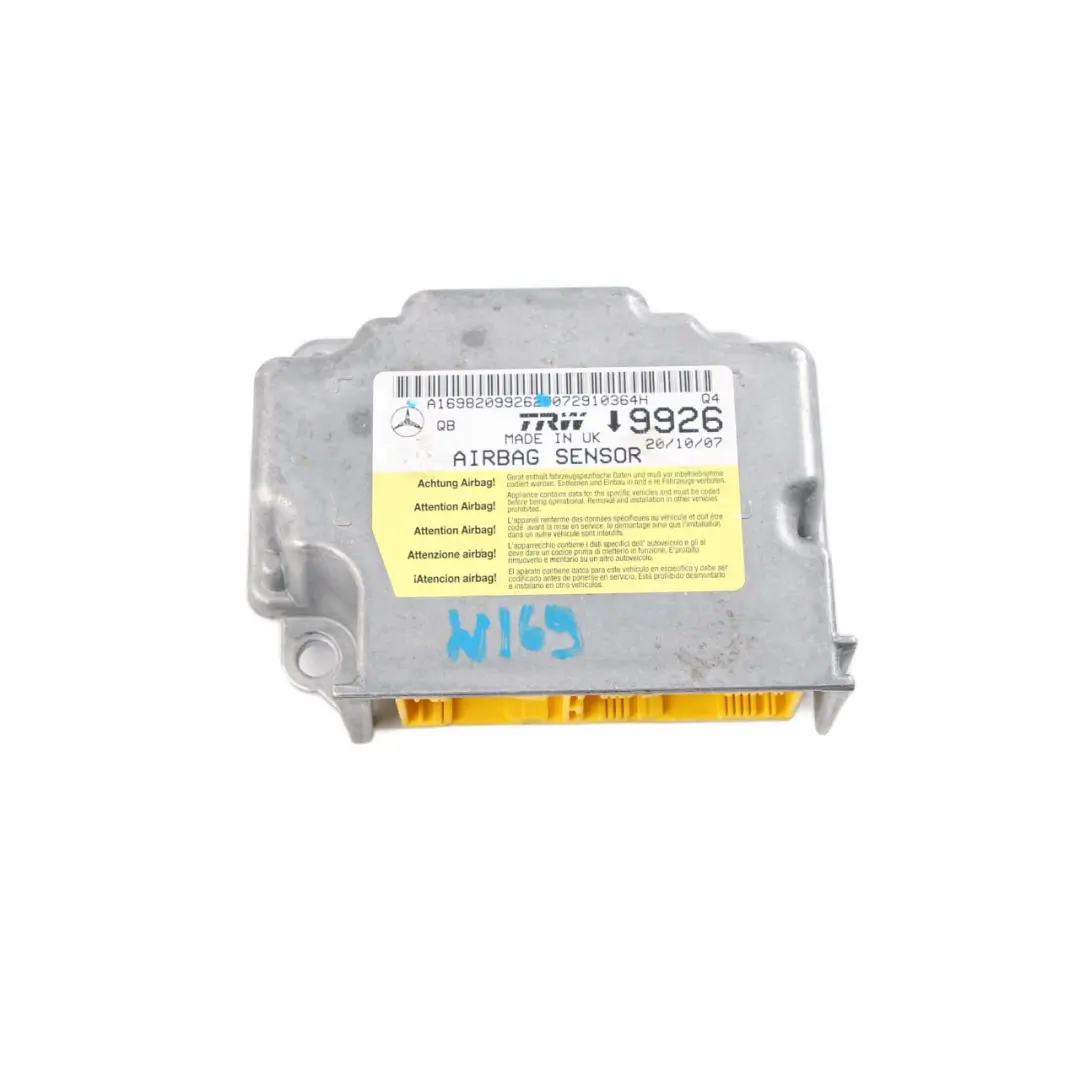 Unità Di Controllo Mercedes W169 W245 ECU Modulo Dell'Aria Sensore per con numero di parte A1698209926 Unità Di Controllo Mercedes W169 W245 ECU Modulo Dell'Aria Sensore - SKU A1698209926 - Numero di parte A1698209926