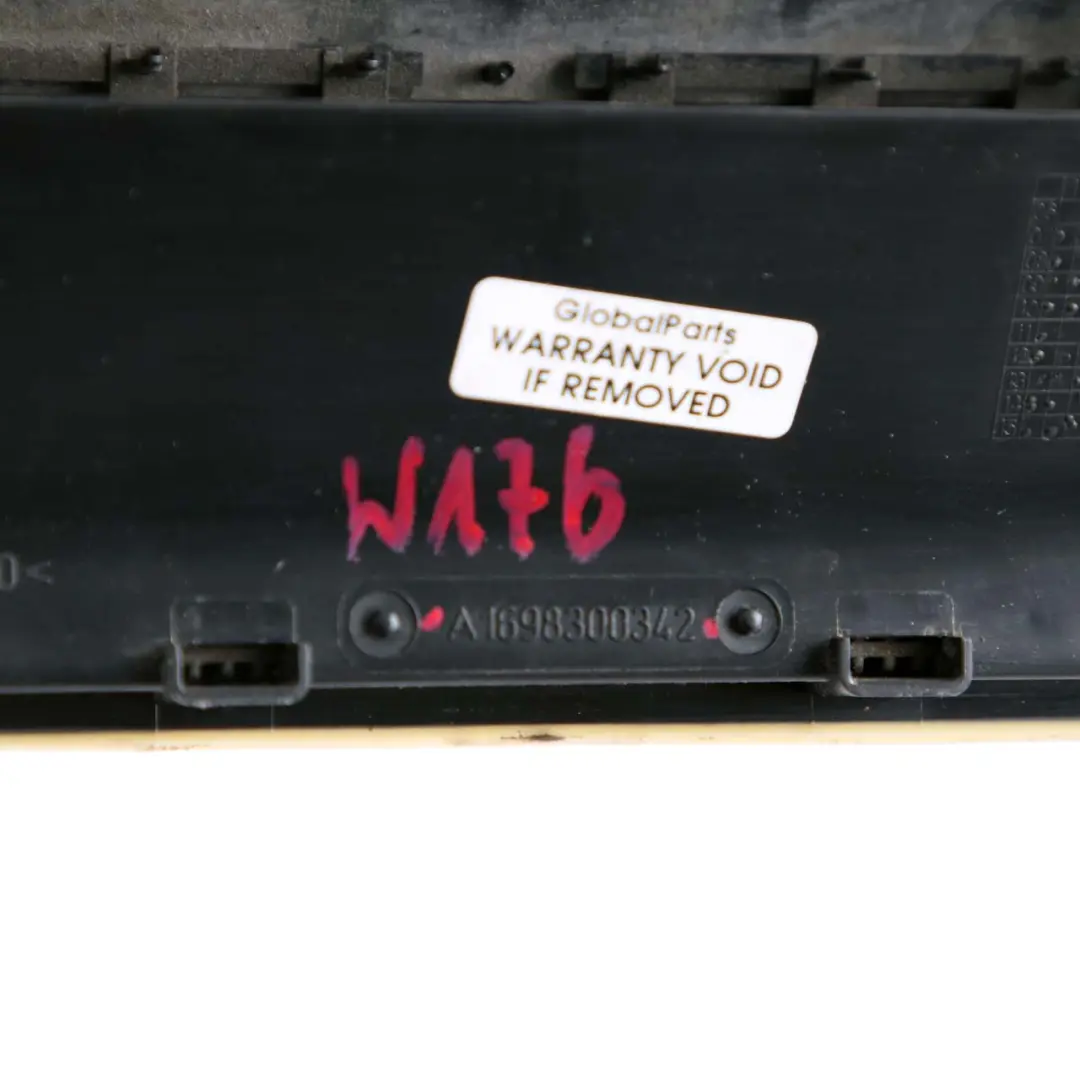 Mercedes W169 parachoques trasero rejilla ventilación de aire - SKU A1698300342 - Número de pieza A1698300342