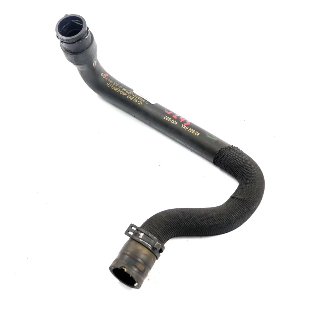 Mercedes-Benz A B W169 W245 200 Turbo Water Heating Return Hose Pipe to with Part number A1698304796 Mercedes-Benz A B W169 W245 200 Turbo Water Heating Return Hose Pipe - SKU A1698304796 - Part number A1698304796