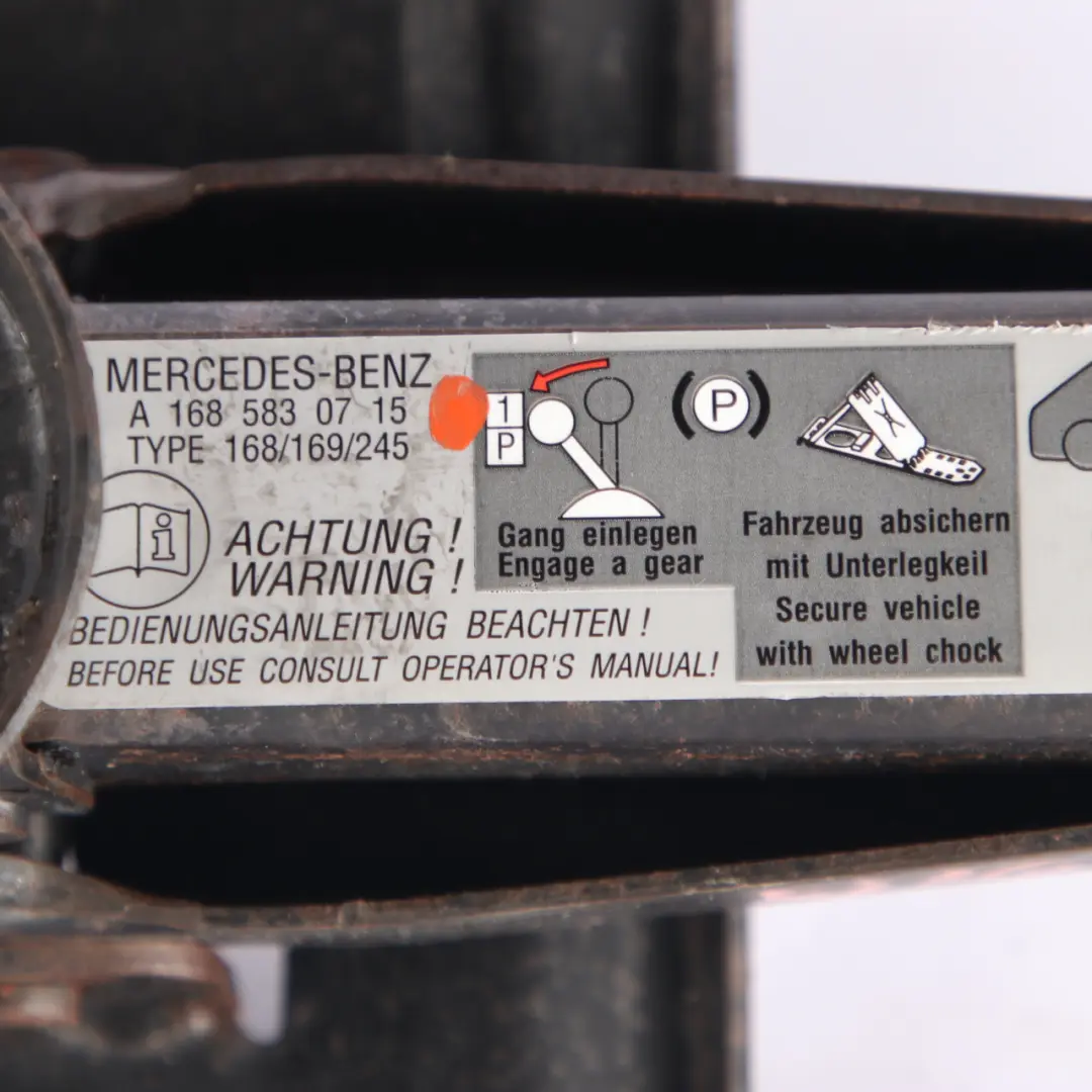 Lifting Jack Mercedes W169 Car Tool Emergency Wheel - SKU A1698530715 - Part number A1698530715