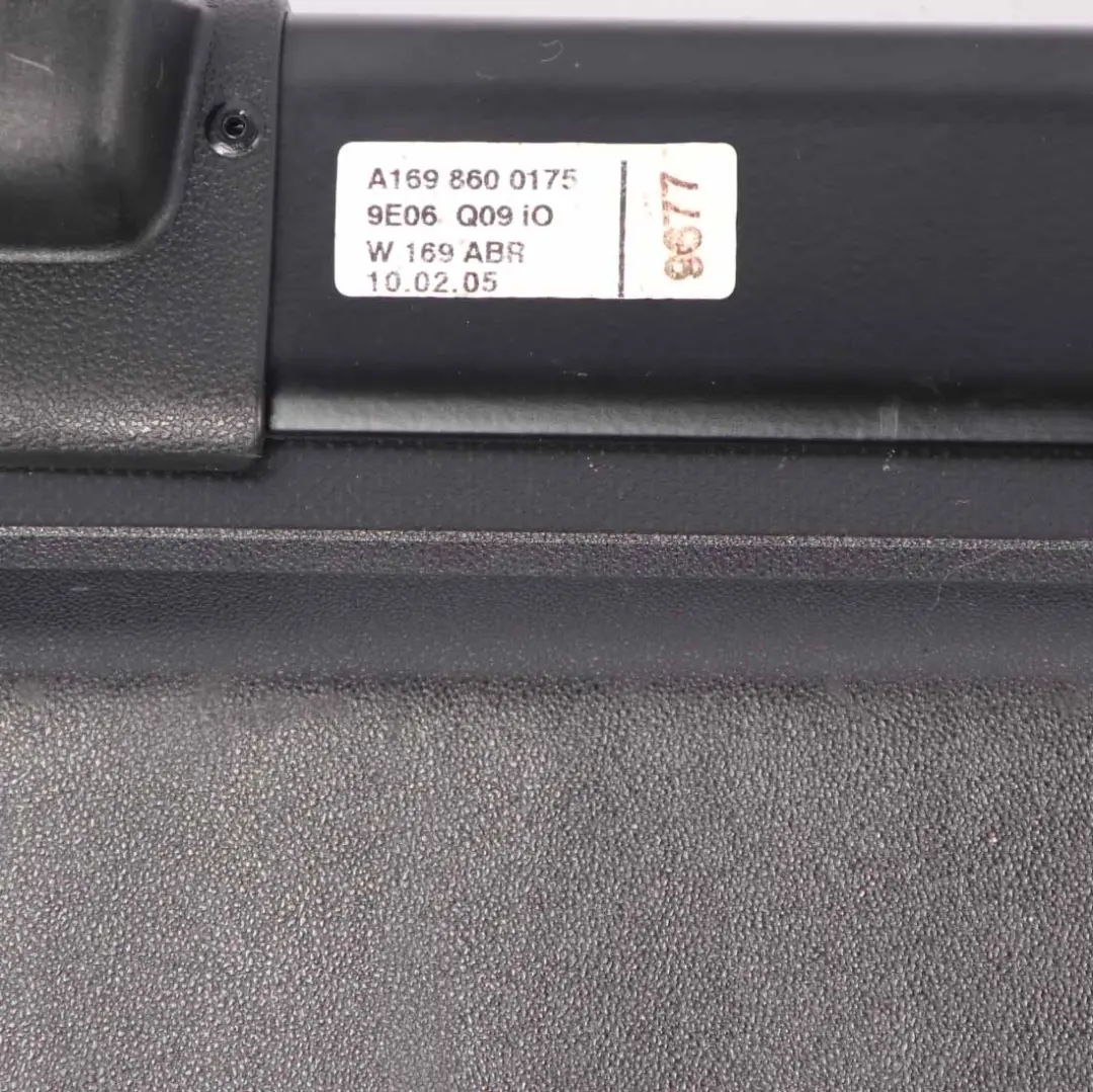 Mercedes W169 Rear Roller Blind Parcel Storage Shelf Black - SKU A1698600175 - Part number A1698600175
