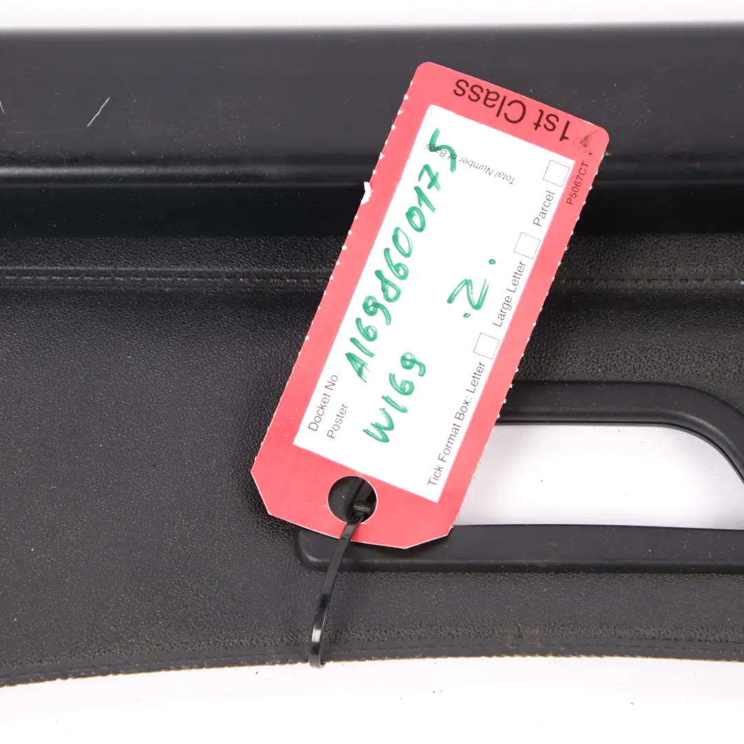 Mercedes W169 Rear Roller Blind Parcel Storage Shelf Black - SKU A1698600175 - Part number A1698600175