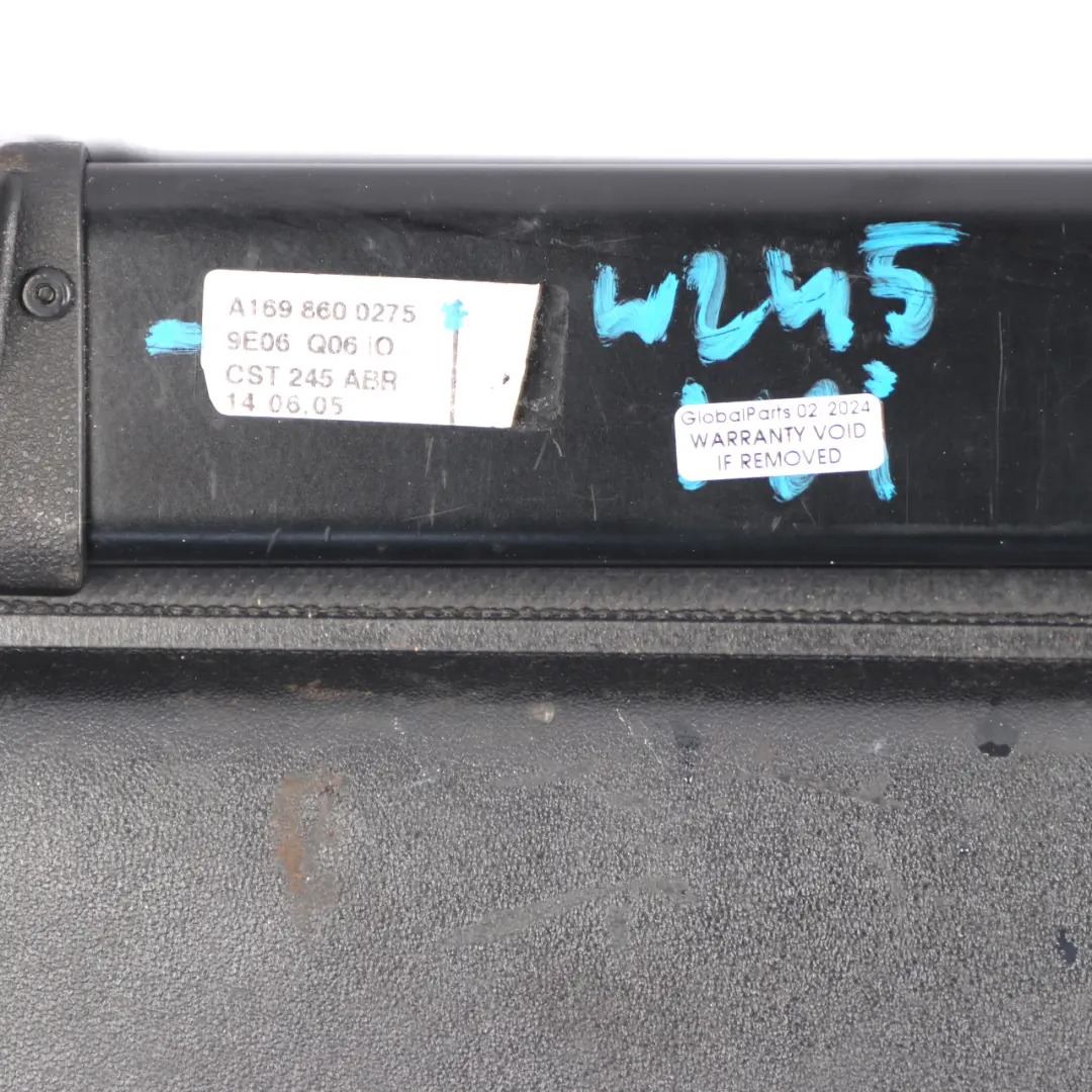 Roller Blind Rear Boot Trunk Parcel Storage Shelf Panel Black to Mercedes W245 with Part number A1698600275 Mercedes W245 Roller Blind Rear Boot Trunk Parcel Storage Shelf Panel Black - SKU A1698600275 - Part number A1698600275