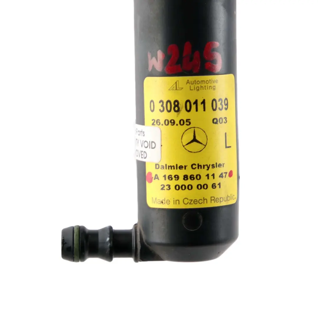 Mercedes-Benz B W245 Left N/S Headlamp Headlight Washer Nozzle Jet to with Part number A1698601147 Mercedes-Benz B W245 Left N/S Headlamp Headlight Washer Nozzle Jet - SKU A1698601147 - Part number A1698601147