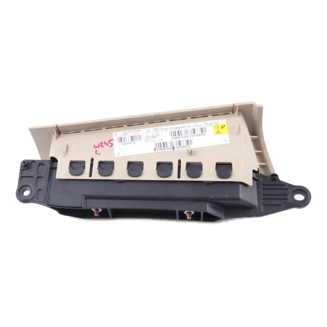 Side Airbag Rear Left N/S C Pillar Air Bag Beige to Mercedes W245 with Part number A1698601505 Mercedes W245 Side Airbag Rear Left N/S C Pillar Air Bag Beige - SKU A1698601505 - Part number A1698601505