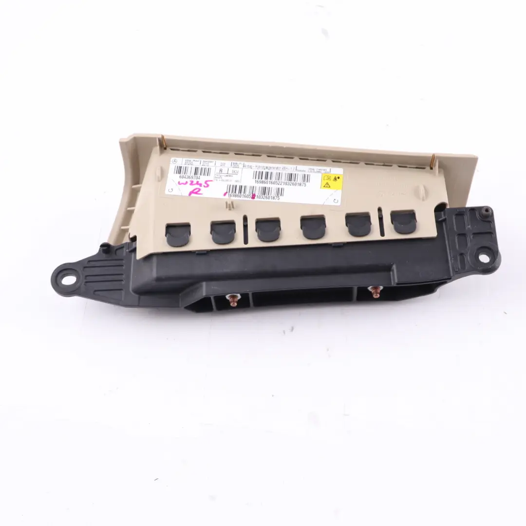 Mercedes W245 Side Airbag Rear Right O/S C Pillar Air Bag Beige - SKU A1698601605 - Part number A1698601605