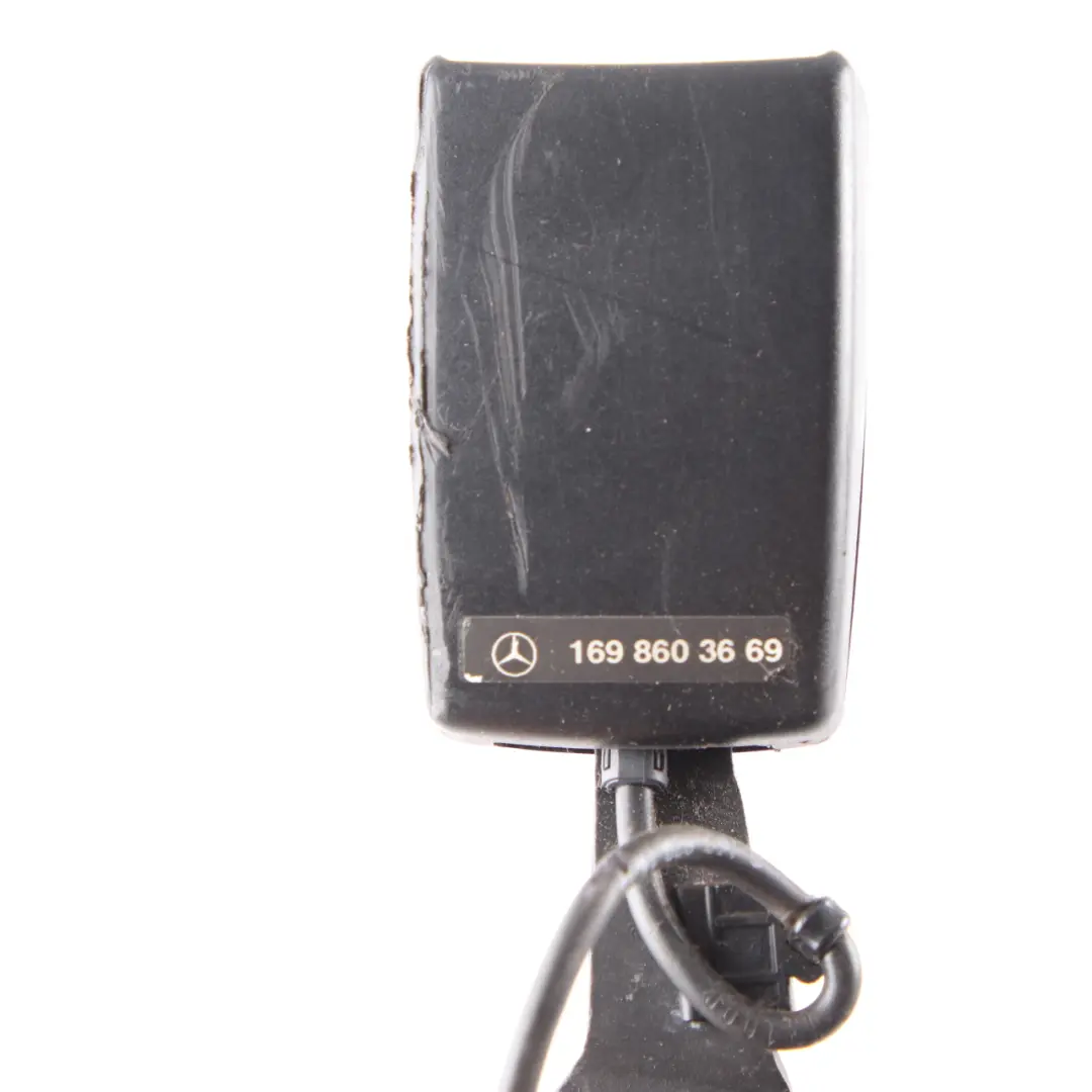 Centre Seat Belt Latch Buckle A1698603669 to Mercedes W169 W245 Rear with Part number A1698602669 Mercedes W169 W245 Rear Centre Seat Belt Latch Buckle A1698603669 - SKU A1698603669-1 - Part number A1698602669