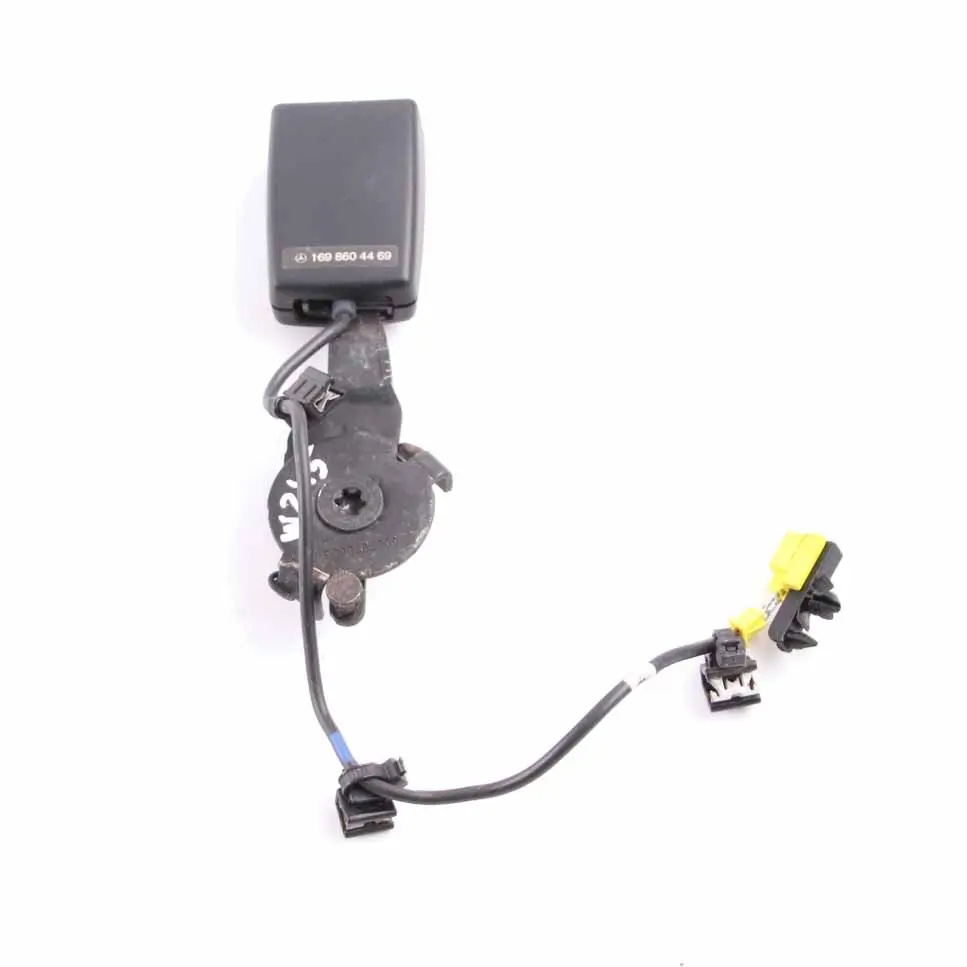 Buckle Mercedes W169 W245 Tensioner Lower Belt Rear Centre to Seat with Part number A1698604469 Seat Buckle Mercedes W169 W245 Tensioner Lower Belt Rear Centre - SKU A1698604469 - Part number A1698604469