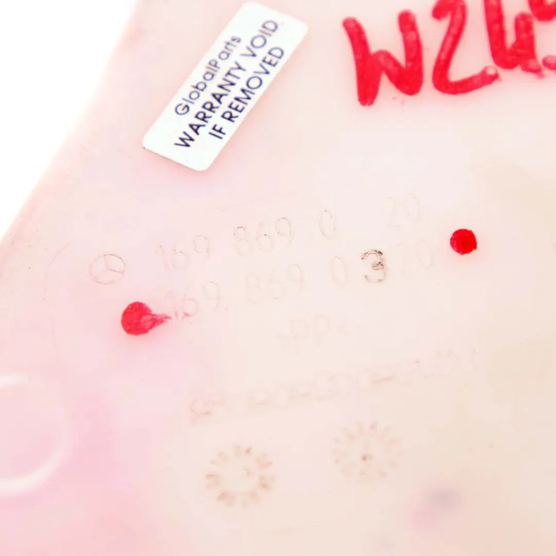 Mercedes-Benz W245 Xenon Headlamp Windscreen Washer Tank Reservoir to with Part number A1698690320 Mercedes-Benz W245 Xenon Headlamp Windscreen Washer Tank Reservoir - SKU A1698690320 - Part number A1698690320