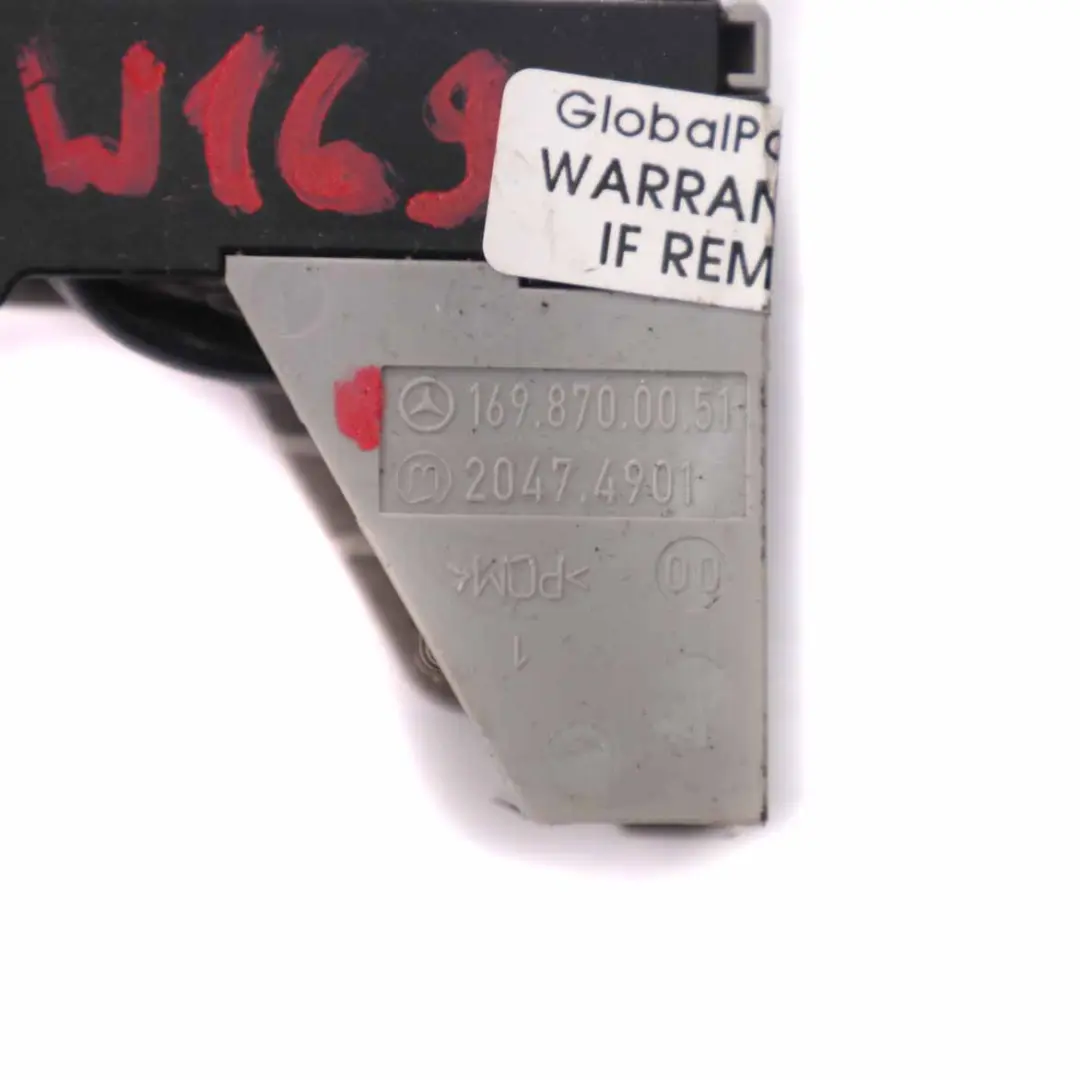 Capó delantero cerradura pestillo interruptor sensor para Mercedes W169 con número de pieza A1698700051 Mercedes W169 Capó delantero cerradura pestillo interruptor sensor - SKU A1698700051 - Número de pieza A1698700051